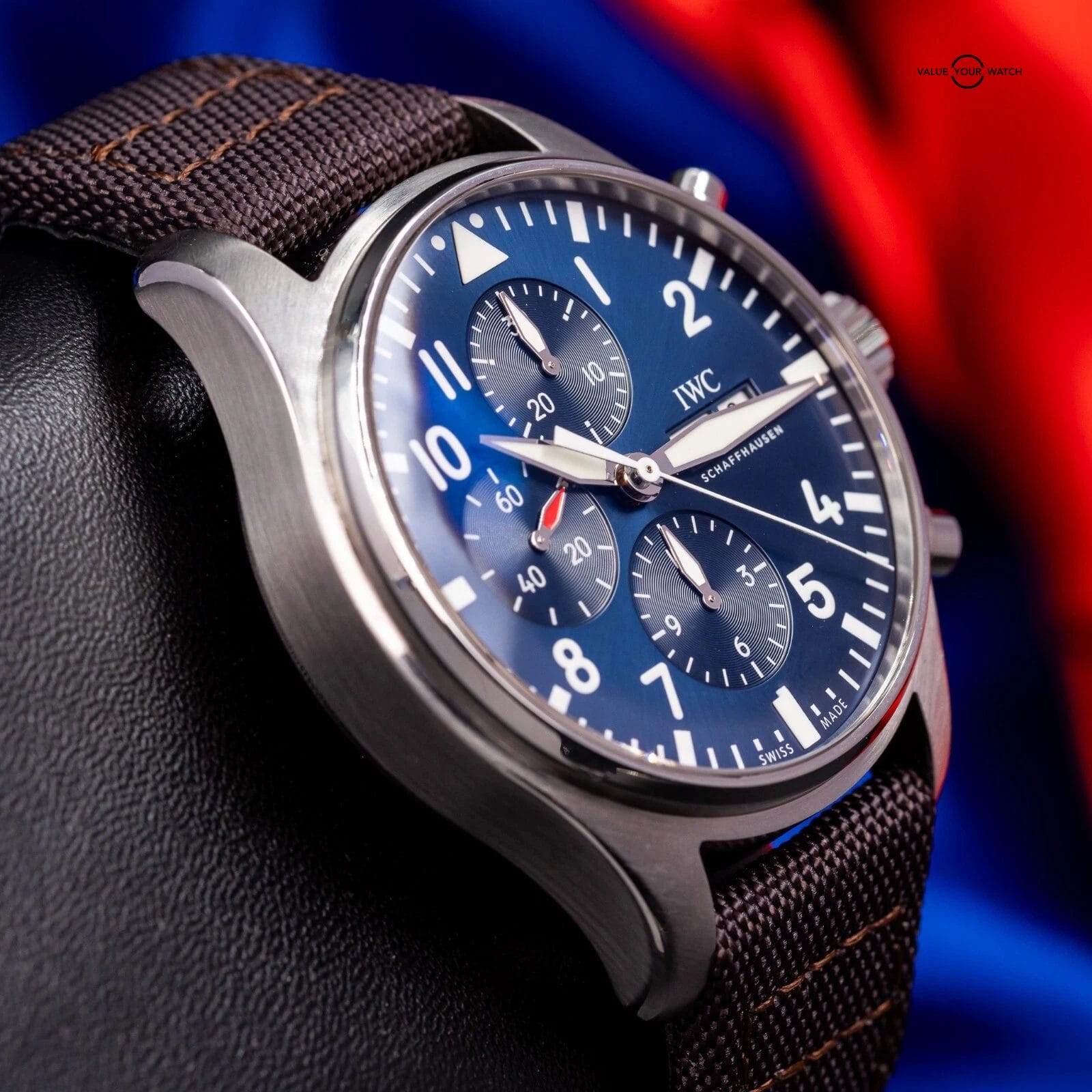 IWC Pilot's Chronograph Le Petit Prince Blue Dial 43mm IW377714 Box & Papers - Image 16