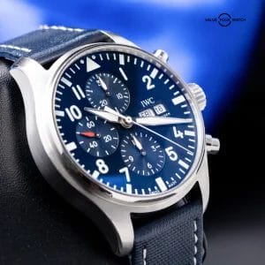 IWC Pilot’s Chronograph Le Petit Prince Blue Dial 43mm with 3 Straps IW377714