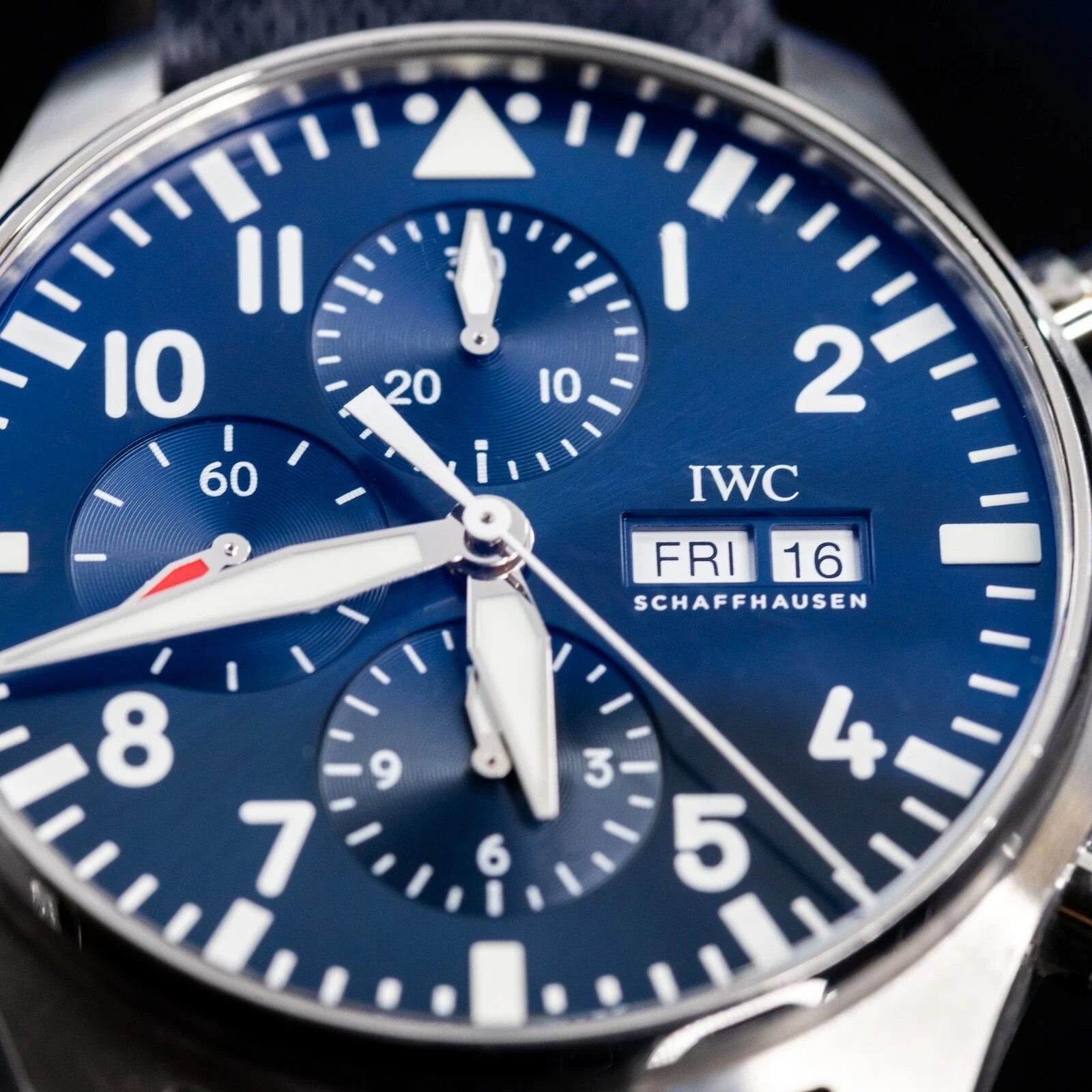 IWC Pilot's Chronograph Le Petit Prince Blue Dial 43mm with 3 Straps IW377714 - Image 7