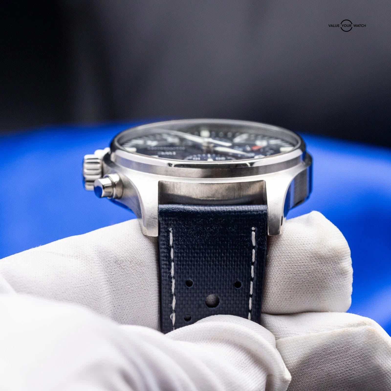 IWC Pilot's Chronograph Le Petit Prince Blue Dial 43mm with 3 Straps IW377714 - Image 10