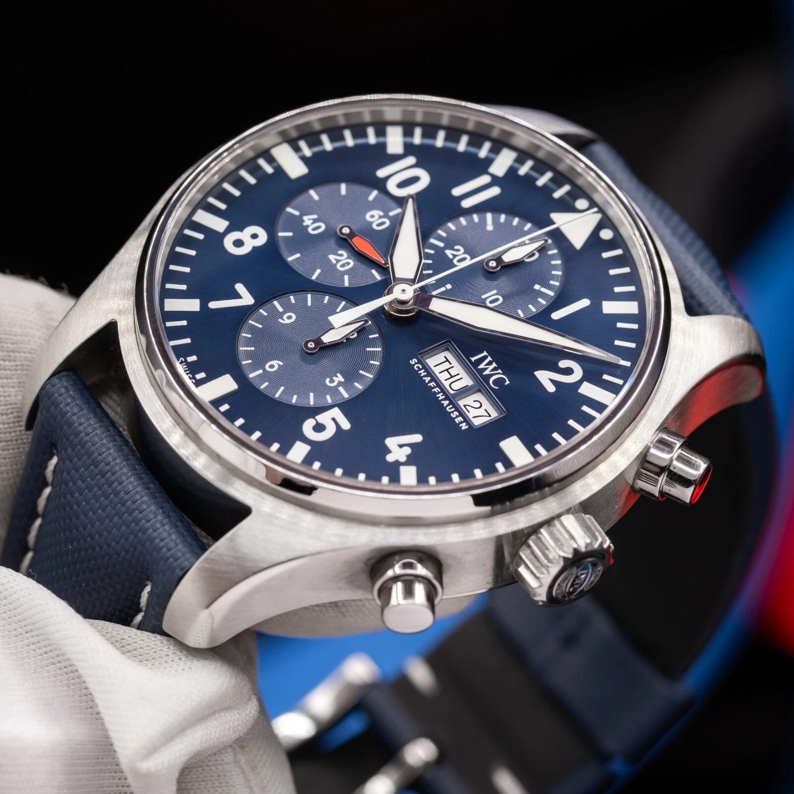 IWC Pilot's Chronograph Le Petit Prince Blue Dial 43mm IW377714 Box & Papers - Image 10