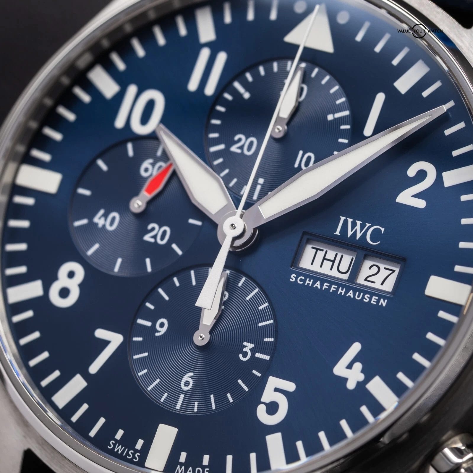 IWC Pilot's Chronograph Le Petit Prince Blue Dial 43mm IW377714 Box & Papers - Image 15