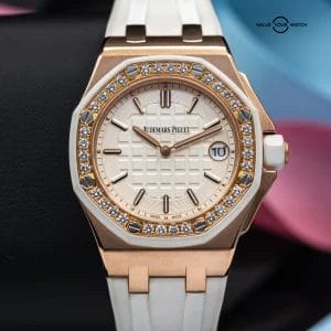 Audemars Piguet Royal Oak Offshore Rose Gold/Diamond Bezel 37mm Ladies 67540OK