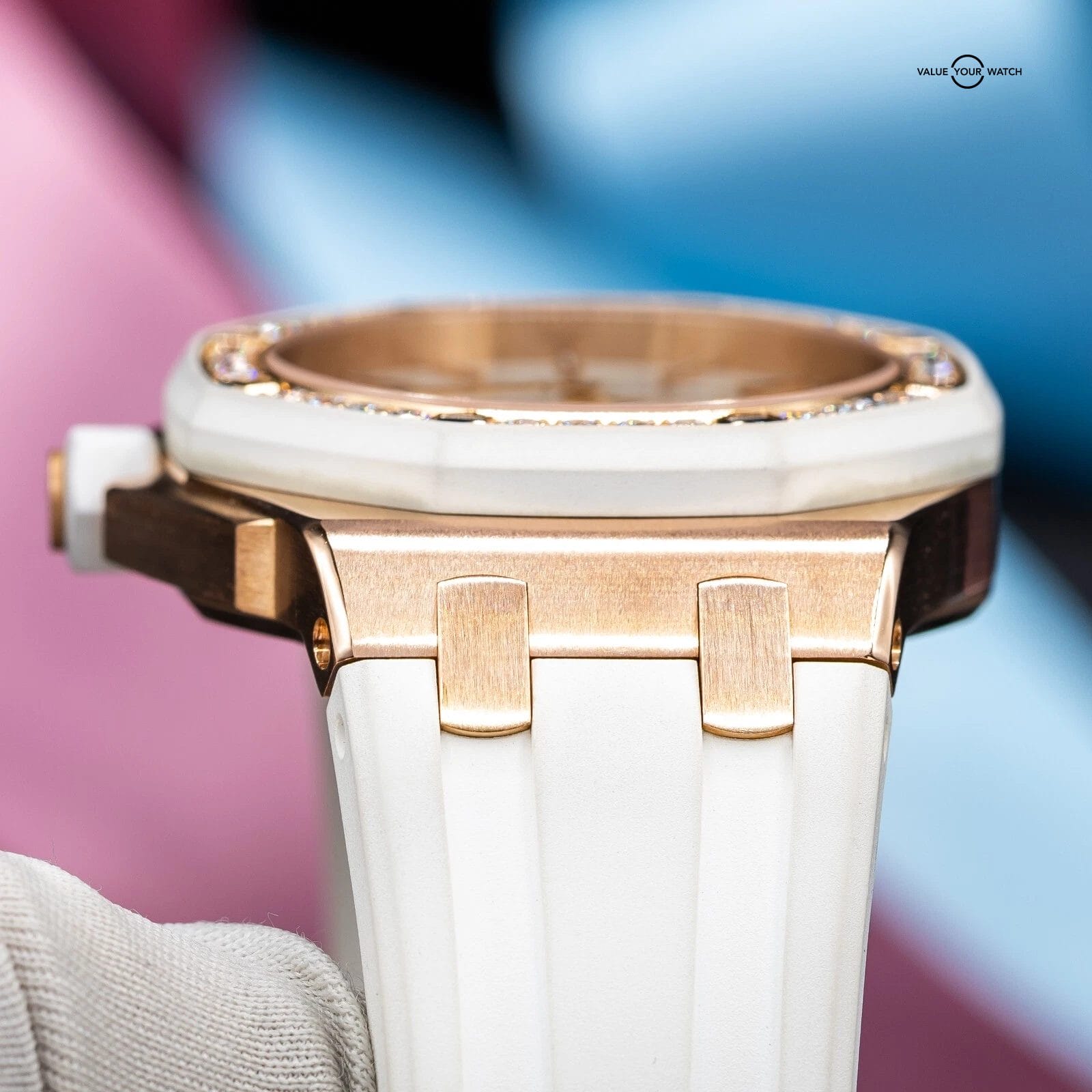 Audemars Piguet Royal Oak Offshore Rose Gold/Diamond Bezel 37mm Ladies 67540OK - Image 9