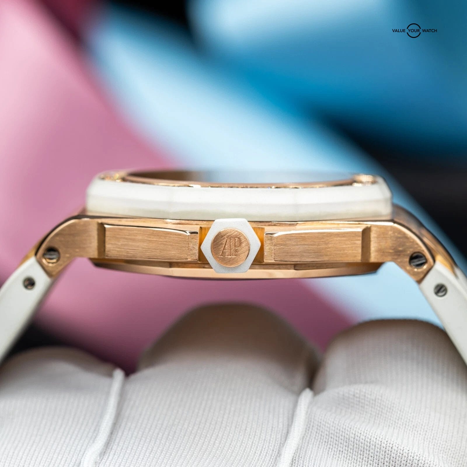 Audemars Piguet Royal Oak Offshore Rose Gold/Diamond Bezel 37mm Ladies 67540OK - Image 13