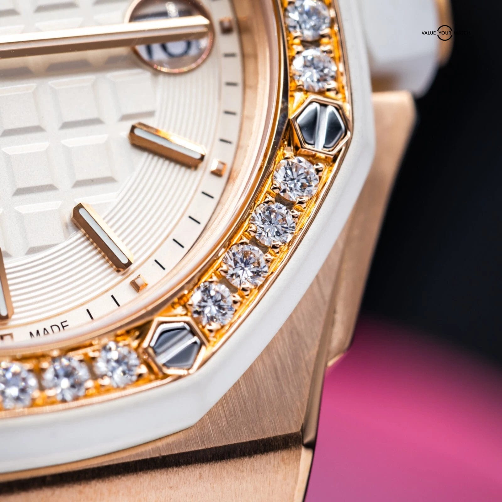 Audemars Piguet Royal Oak Offshore Rose Gold/Diamond Bezel 37mm Ladies 67540OK - Image 14