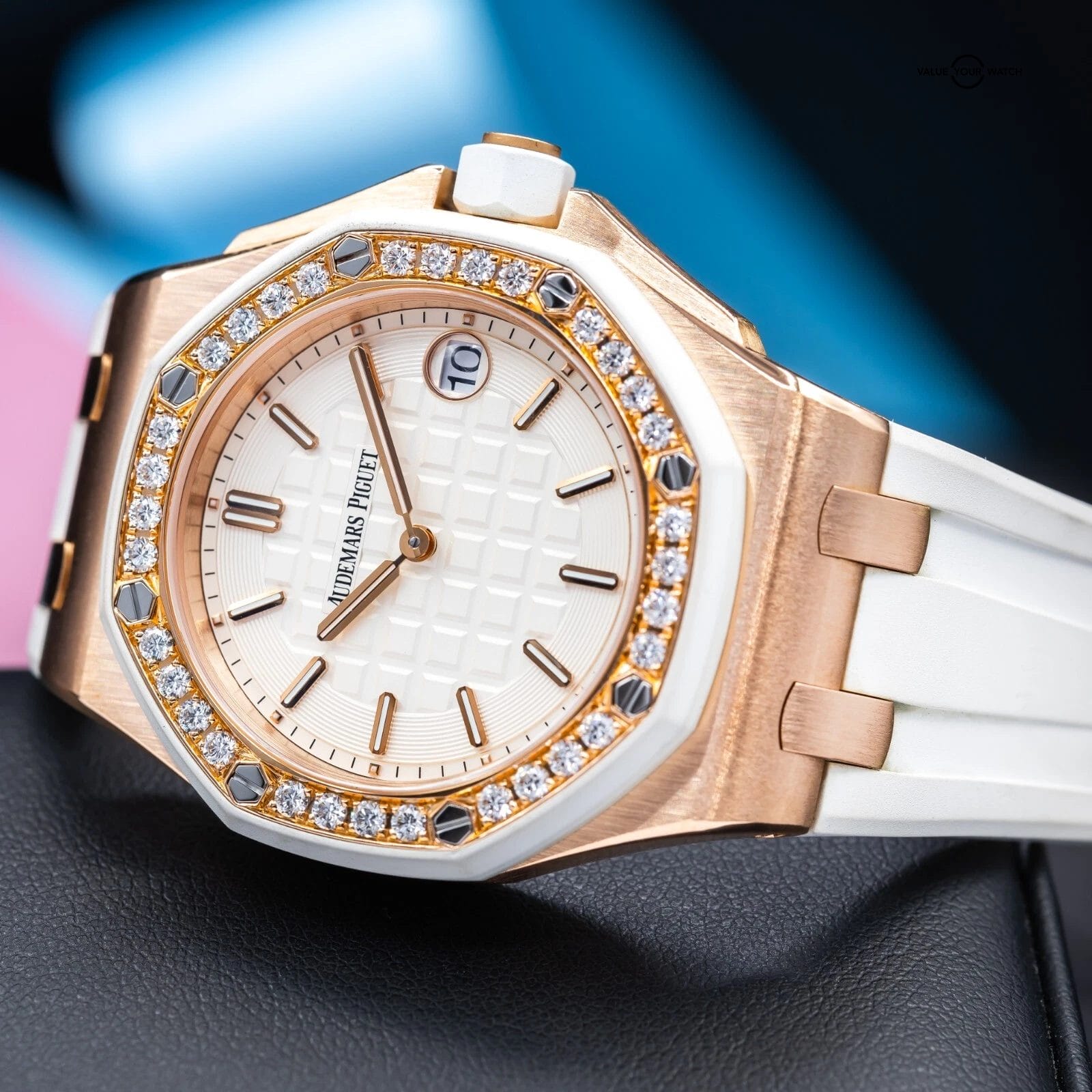 Audemars Piguet Royal Oak Offshore Rose Gold/Diamond Bezel 37mm Ladies 67540OK - Image 15