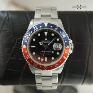 Rolex GMT-Master II Pepsi 16710 Oyster Bracelet with Red and Black Bezel 40mm