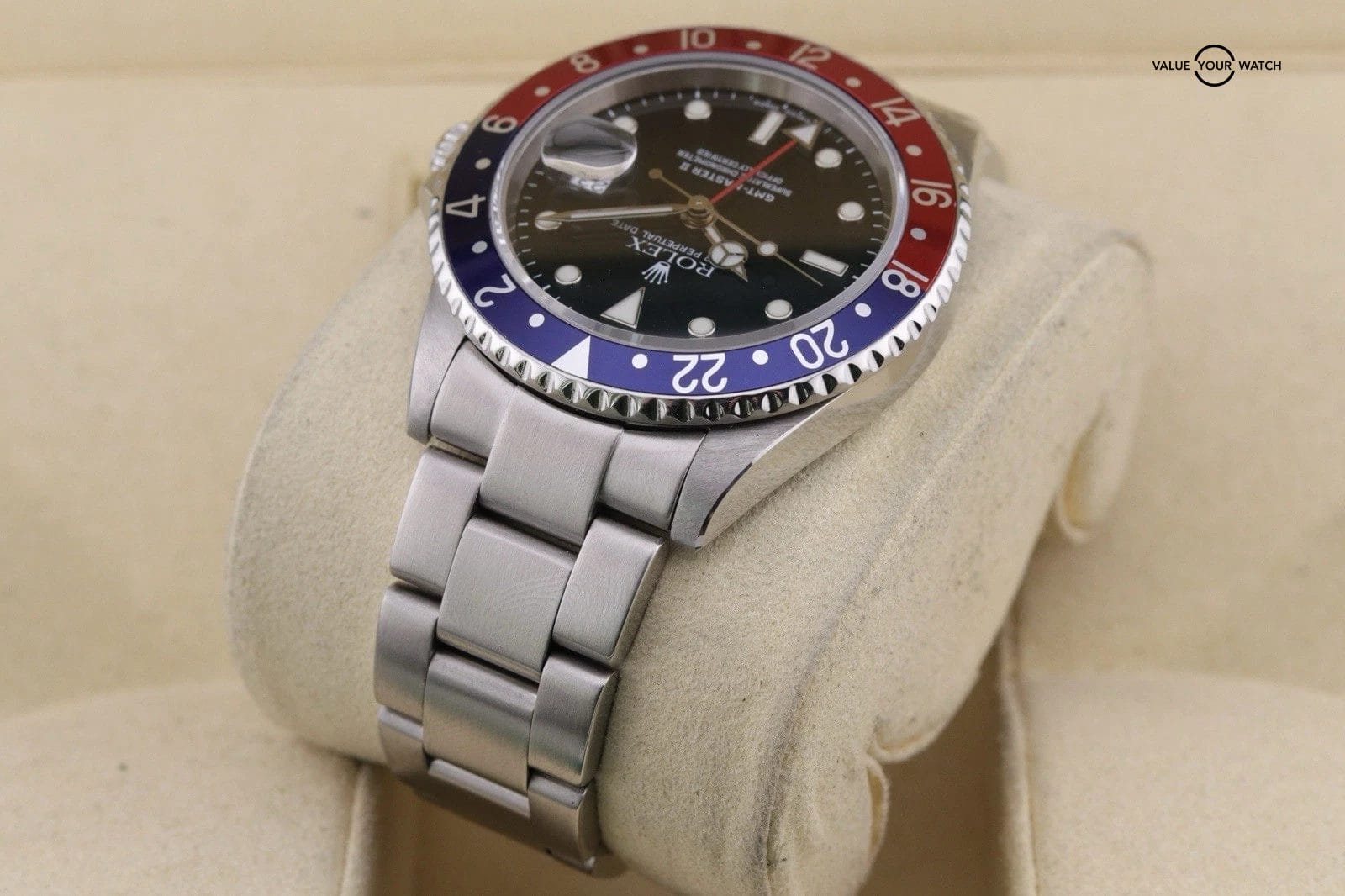 Rolex GMT-Master II Pepsi 16710 Oyster Bracelet with Red and Black Bezel 40mm - Image 8