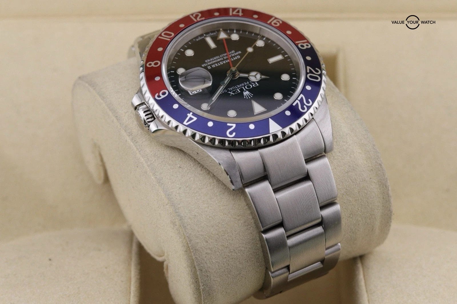 Rolex GMT-Master II Pepsi 16710 Oyster Bracelet with Red and Black Bezel 40mm - Image 9