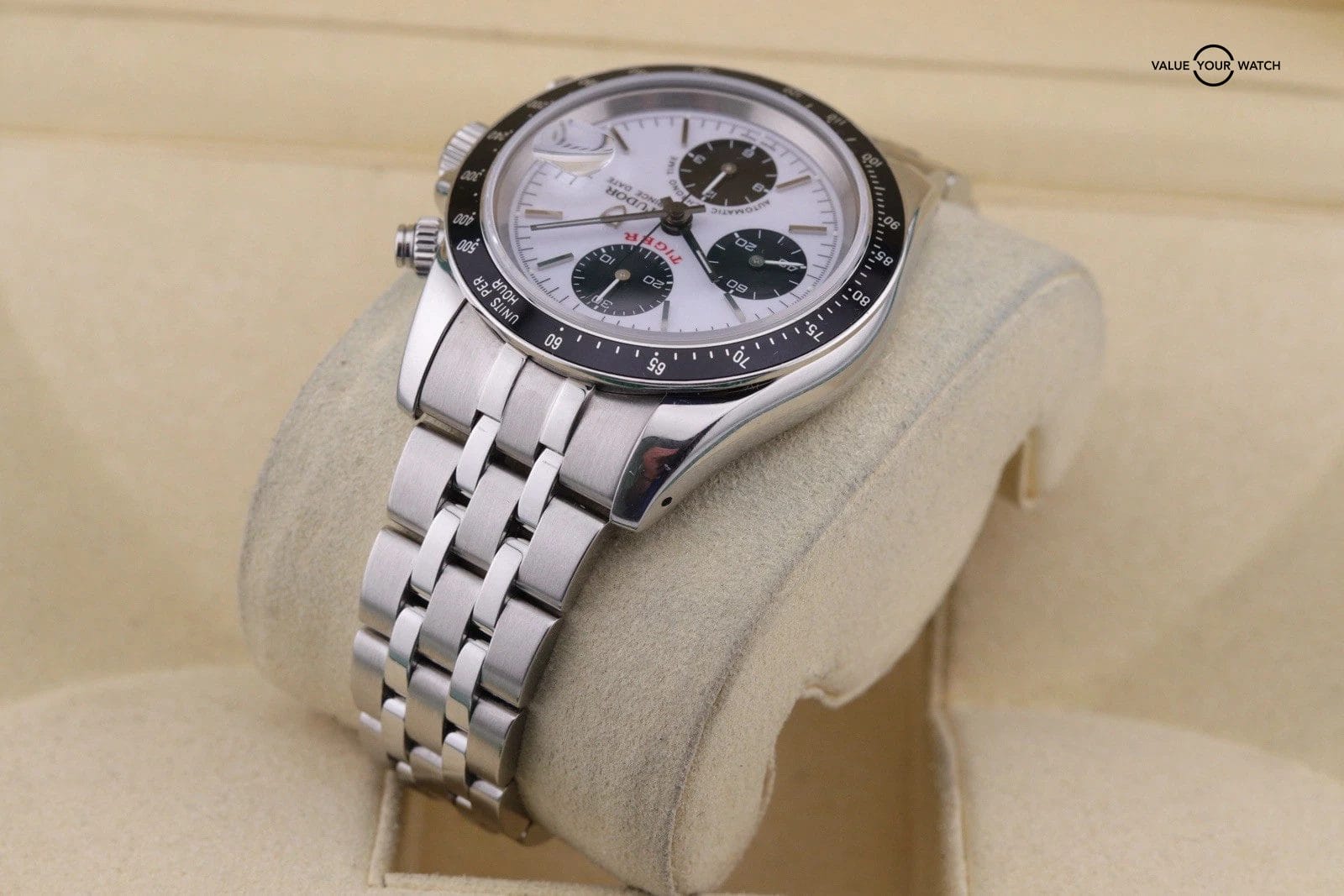 Tudor Prince Date Tiger Chronograph 79260 White Panda Dial | Box And Papers - Image 5
