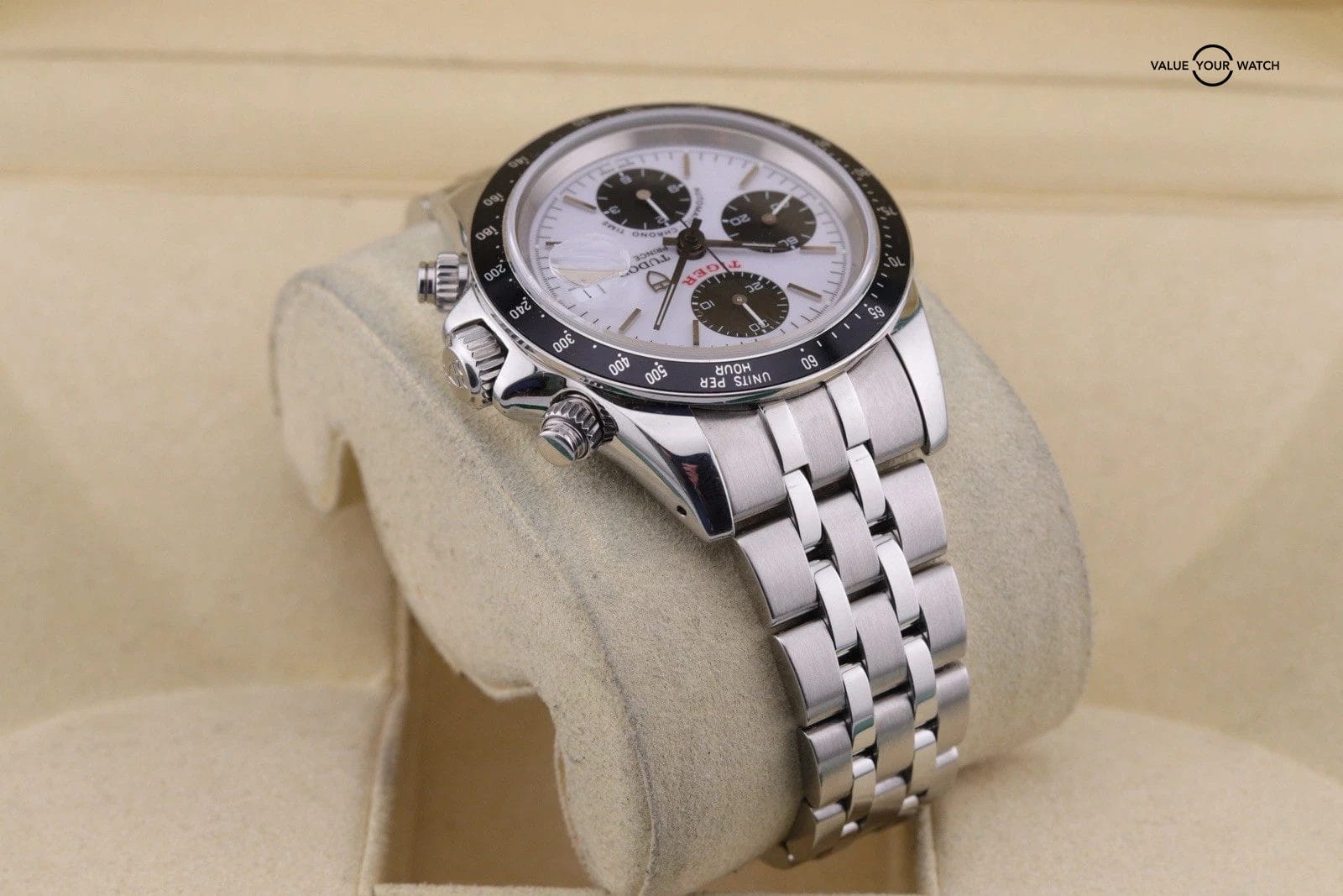 Tudor Prince Date Tiger Chronograph 79260 White Panda Dial | Box And Papers - Image 6
