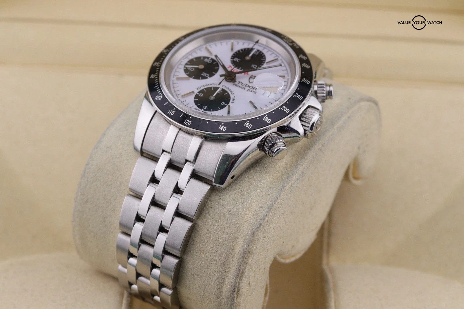 Tudor Prince Date Tiger Chronograph 79260 White Panda Dial | Box And Papers - Image 7