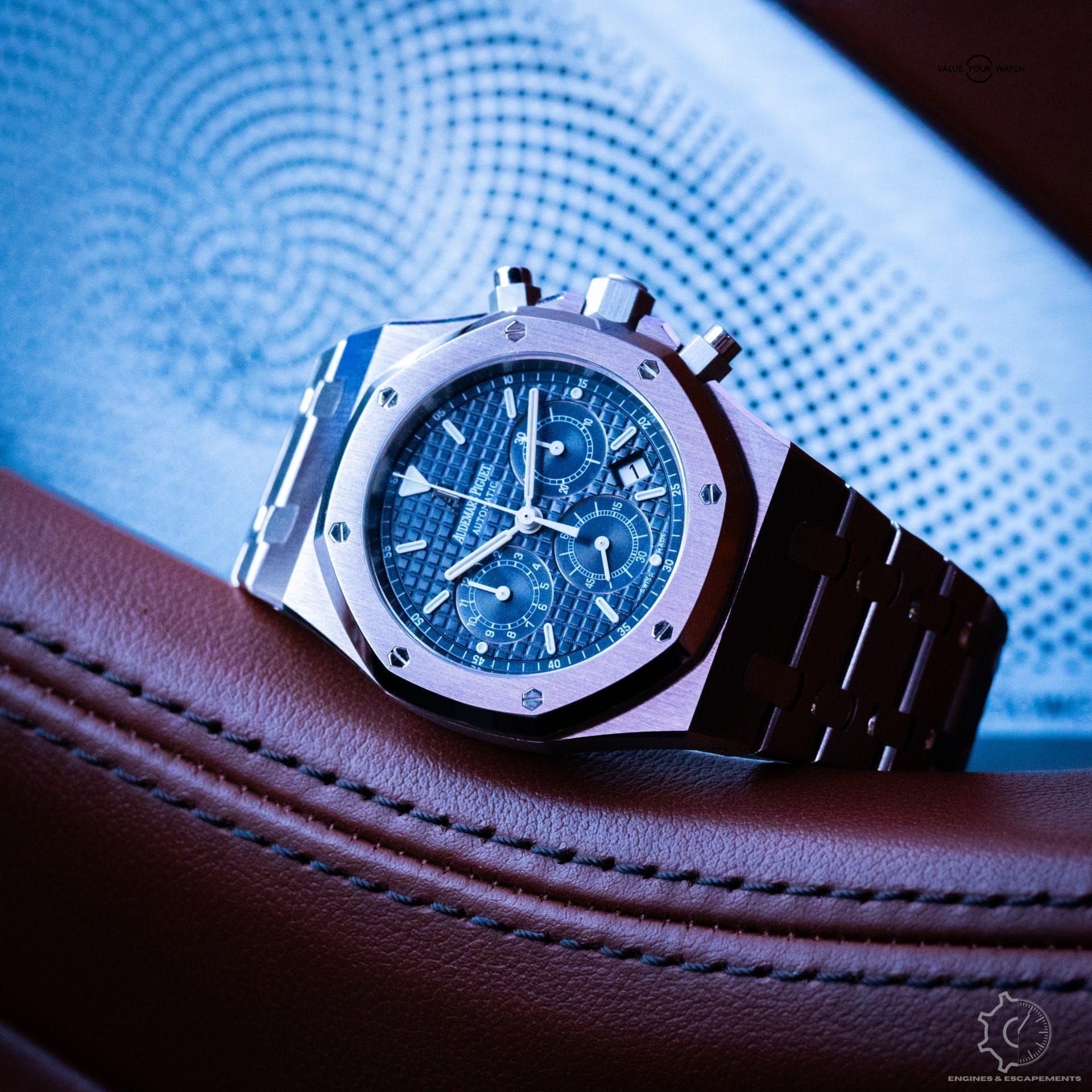 Audemars Piguet Royal Oak Chronograph "Kasparov" Blue 39mm B&P Serviced