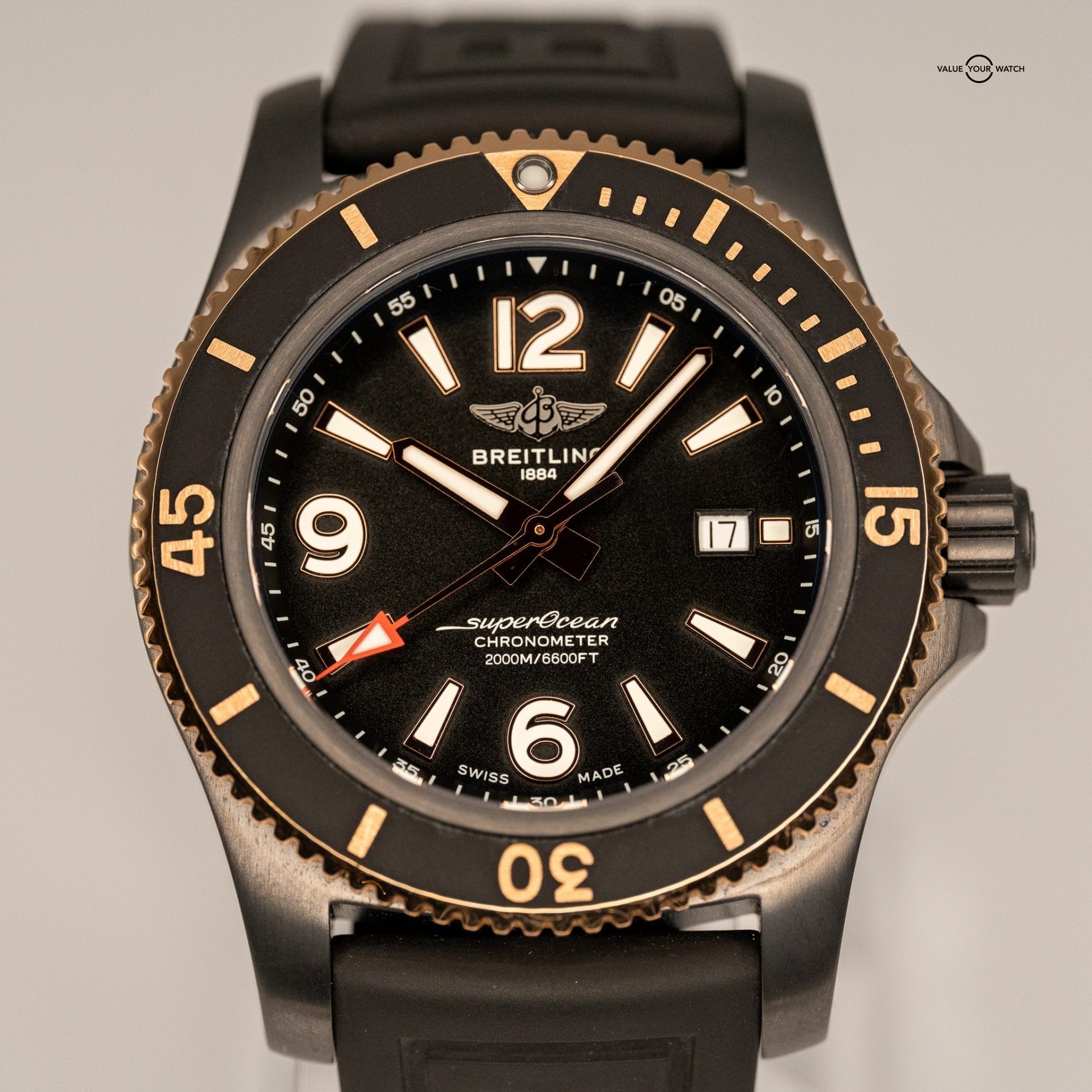 SOLD* Breitling Superocean Sedna Gold U17368221B1S1 MINT FULL