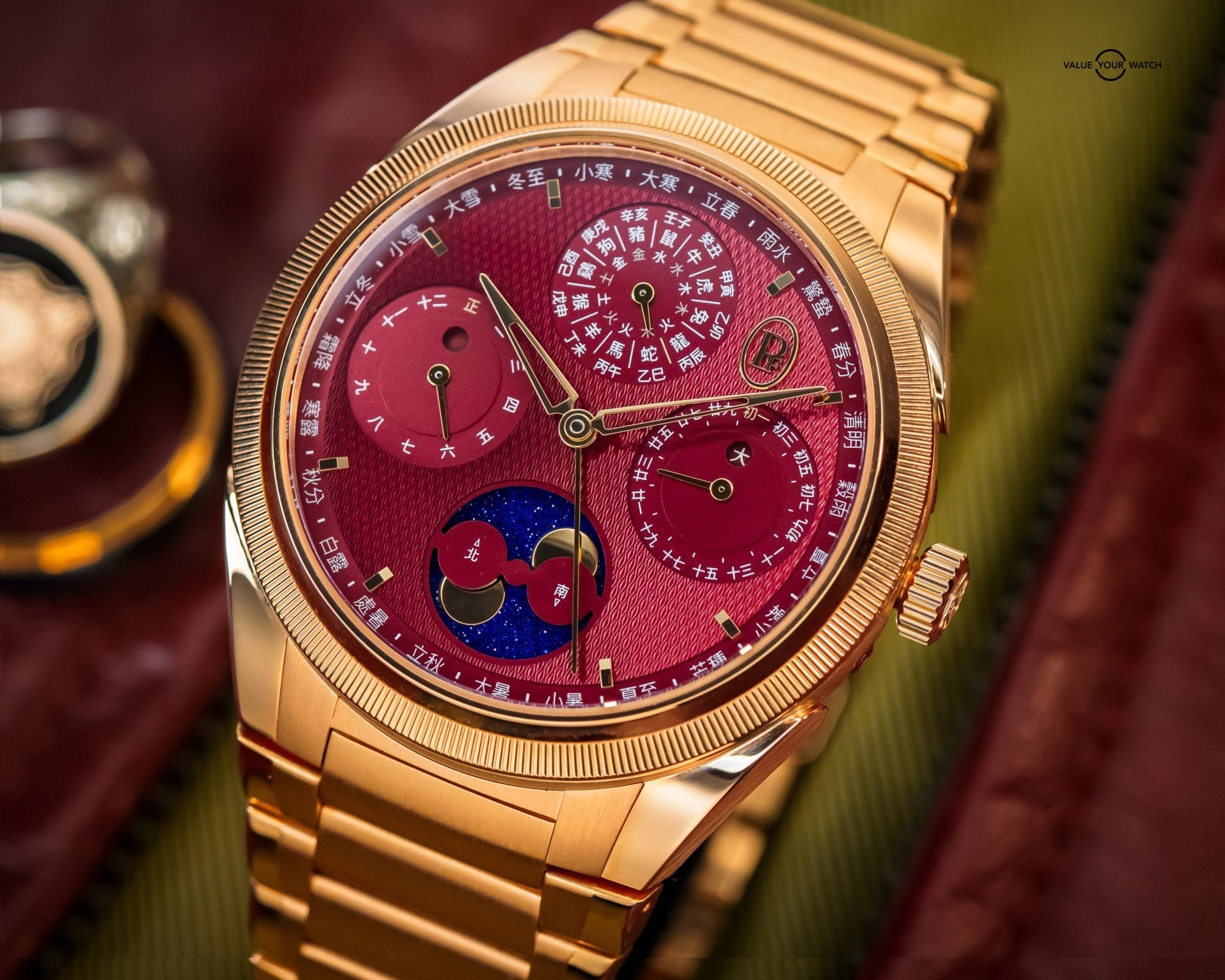 Parmigiani Tonda Xiali Chinese Calendar Rose Gold – B & P – PFH982-202250-200182