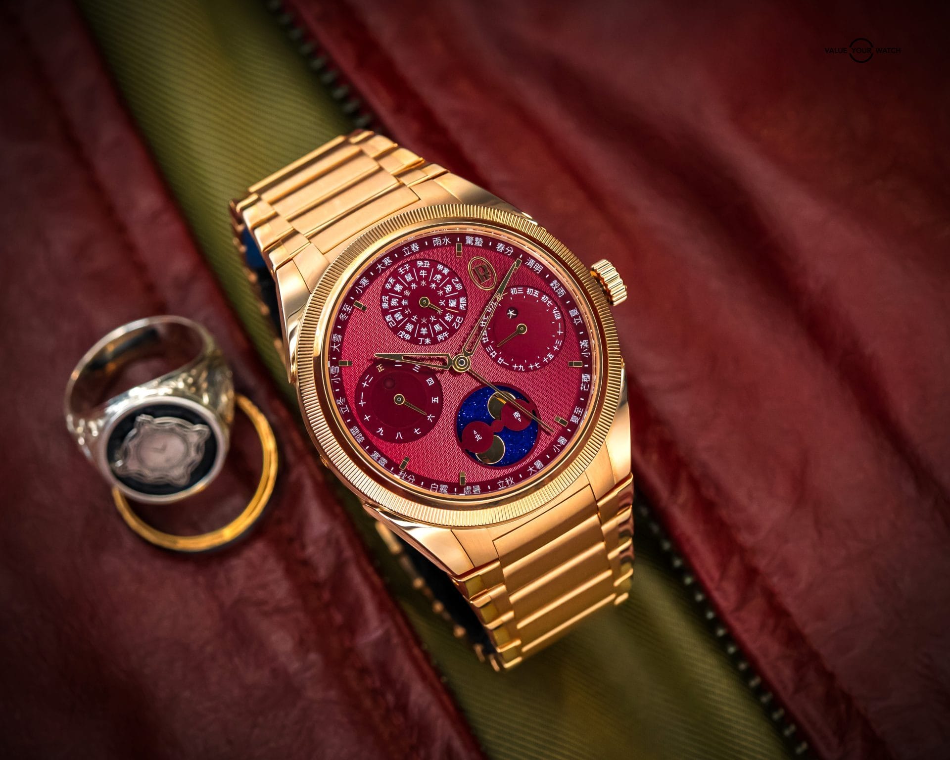 Parmigiani Tonda Xiali Chinese Calendar Rose Gold – B & P – PFH982-202250-200182 - Image 10