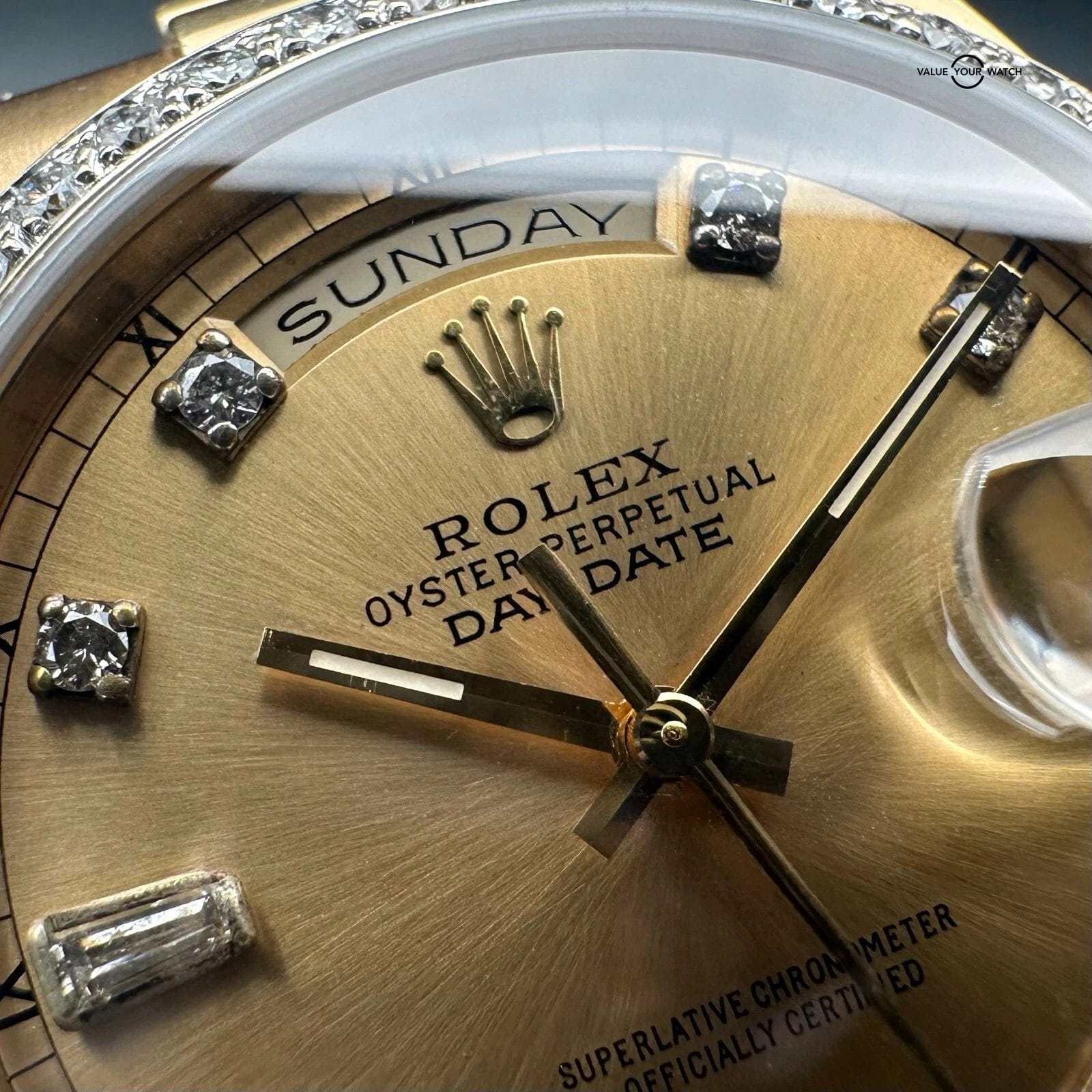 Rolex Day Date Diamond 36mm 118238 Box Papers 2008 18K Yellow Gold “President” - Image 9