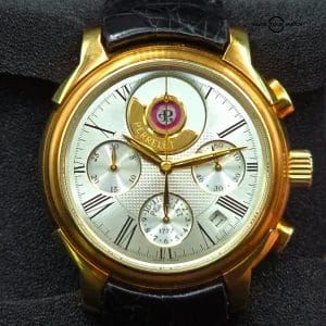 Perrelet Hommage 1834 Double Rotor Chronograph, 18k yellow gold 40mm, full set!