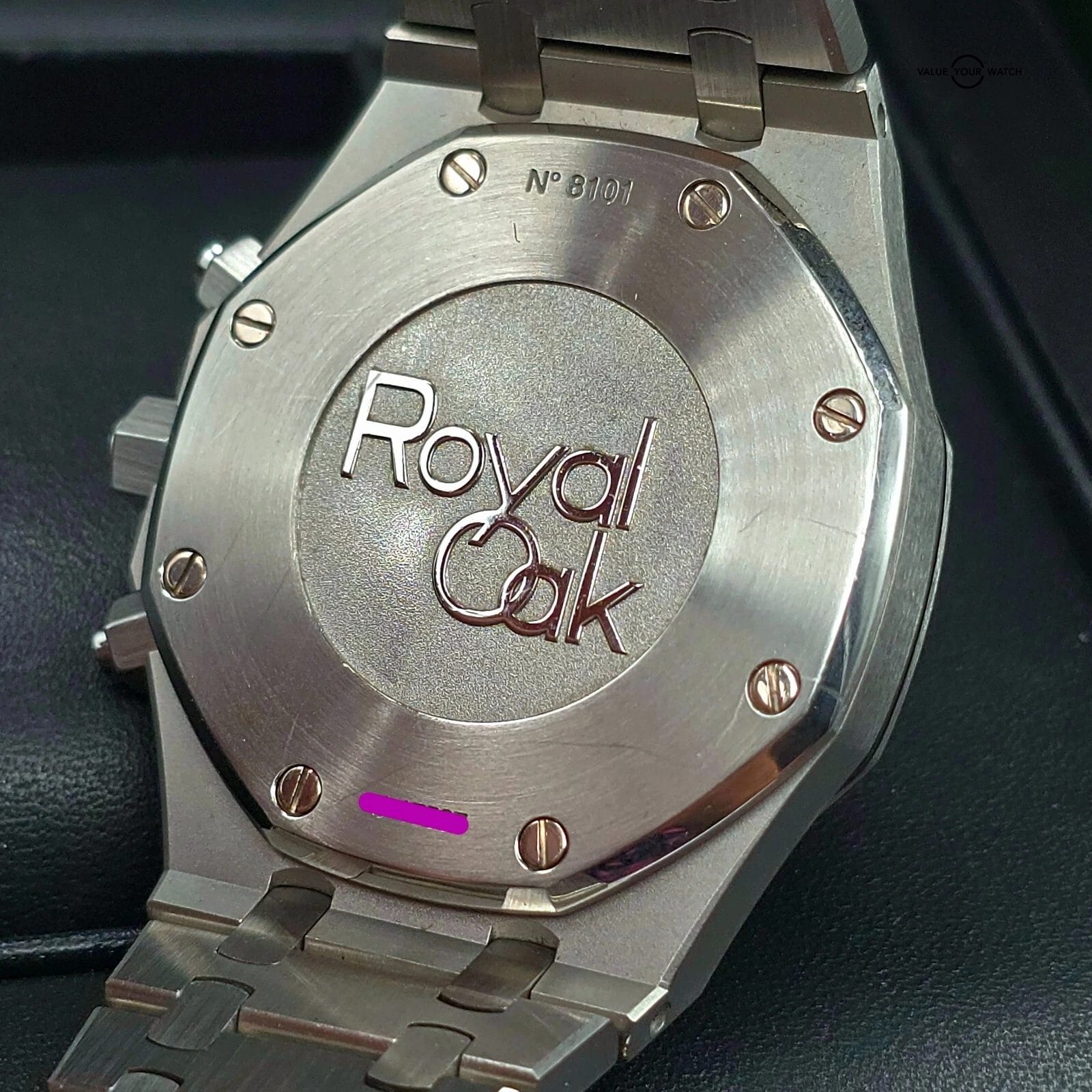 Audemars Piguet Royal Oak Chronograph 41mm in steel, black dial on bracelet - Image 6