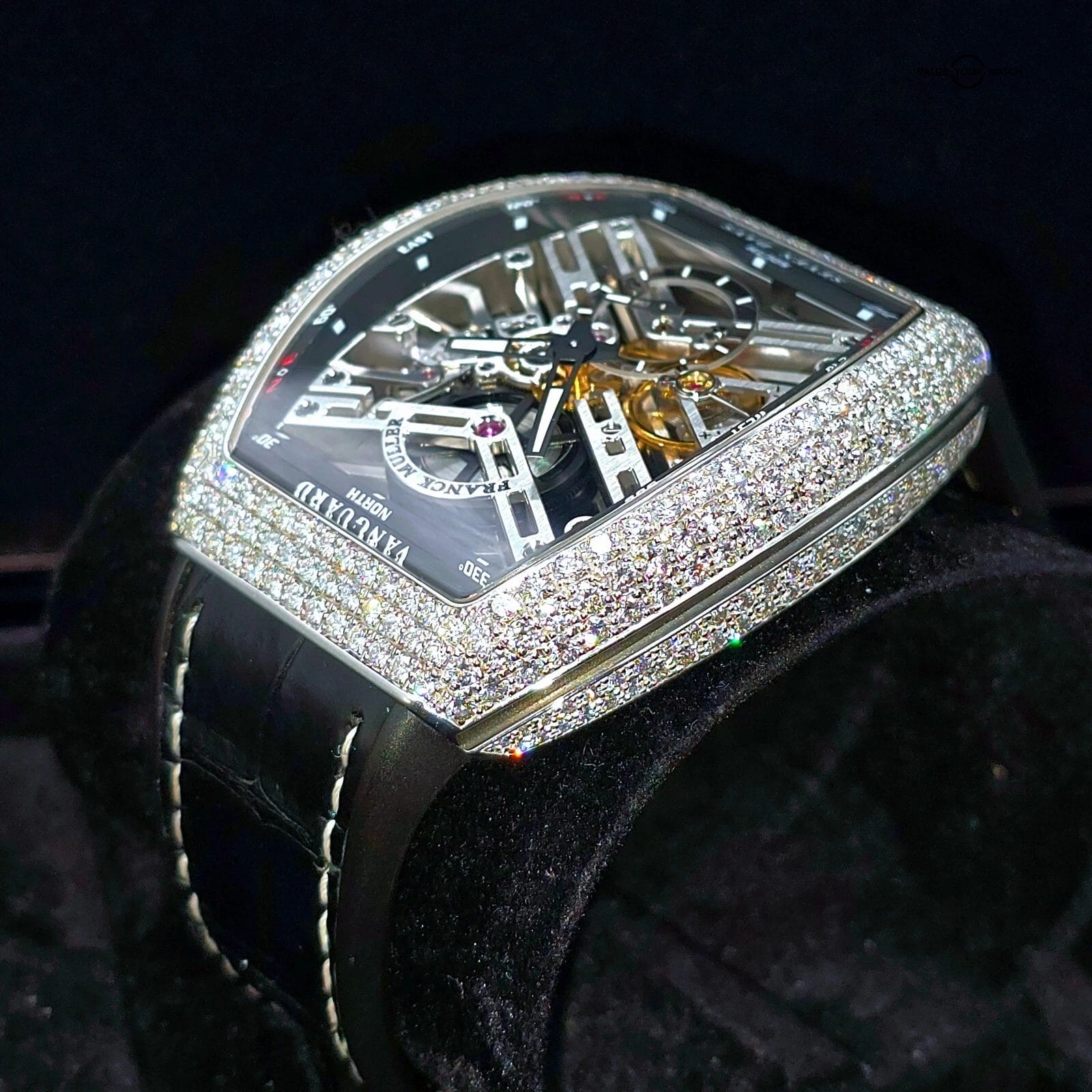 Franck Muller Vanguard Seven Days Skeleton Factory Diamonds! Full set 2022 VIDEO - Image 7