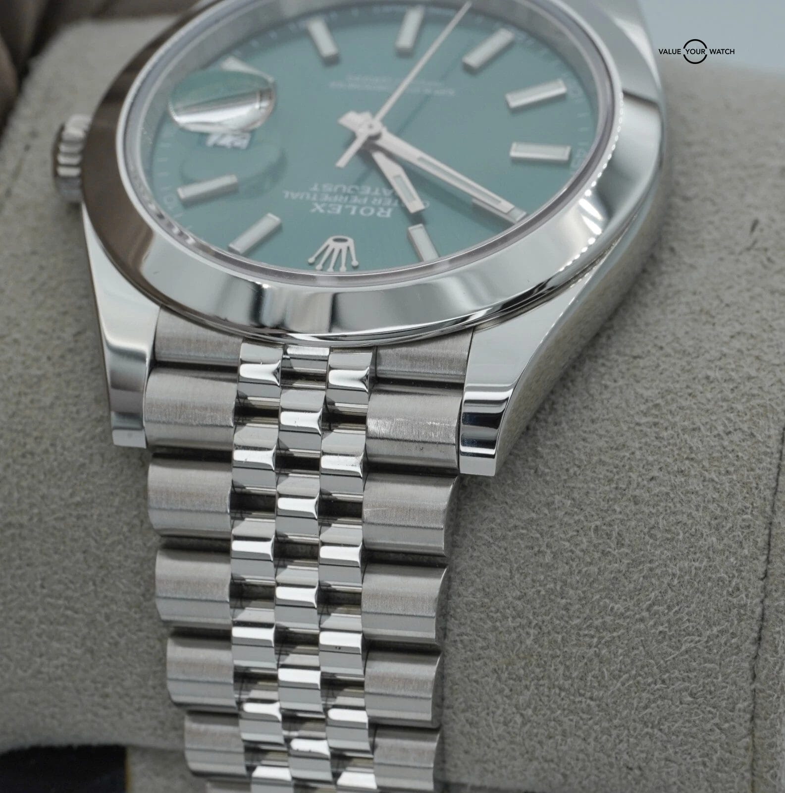 Rolex Datejust 41 126300 Jubilee Mint Green Stick Dial BOXES/PAPERS! - Image 4