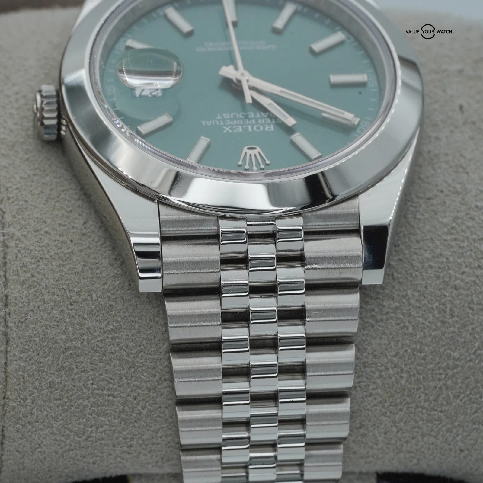 Rolex Datejust 41 126300 Jubilee Mint Green Stick Dial BOXES/PAPERS! - Image 5