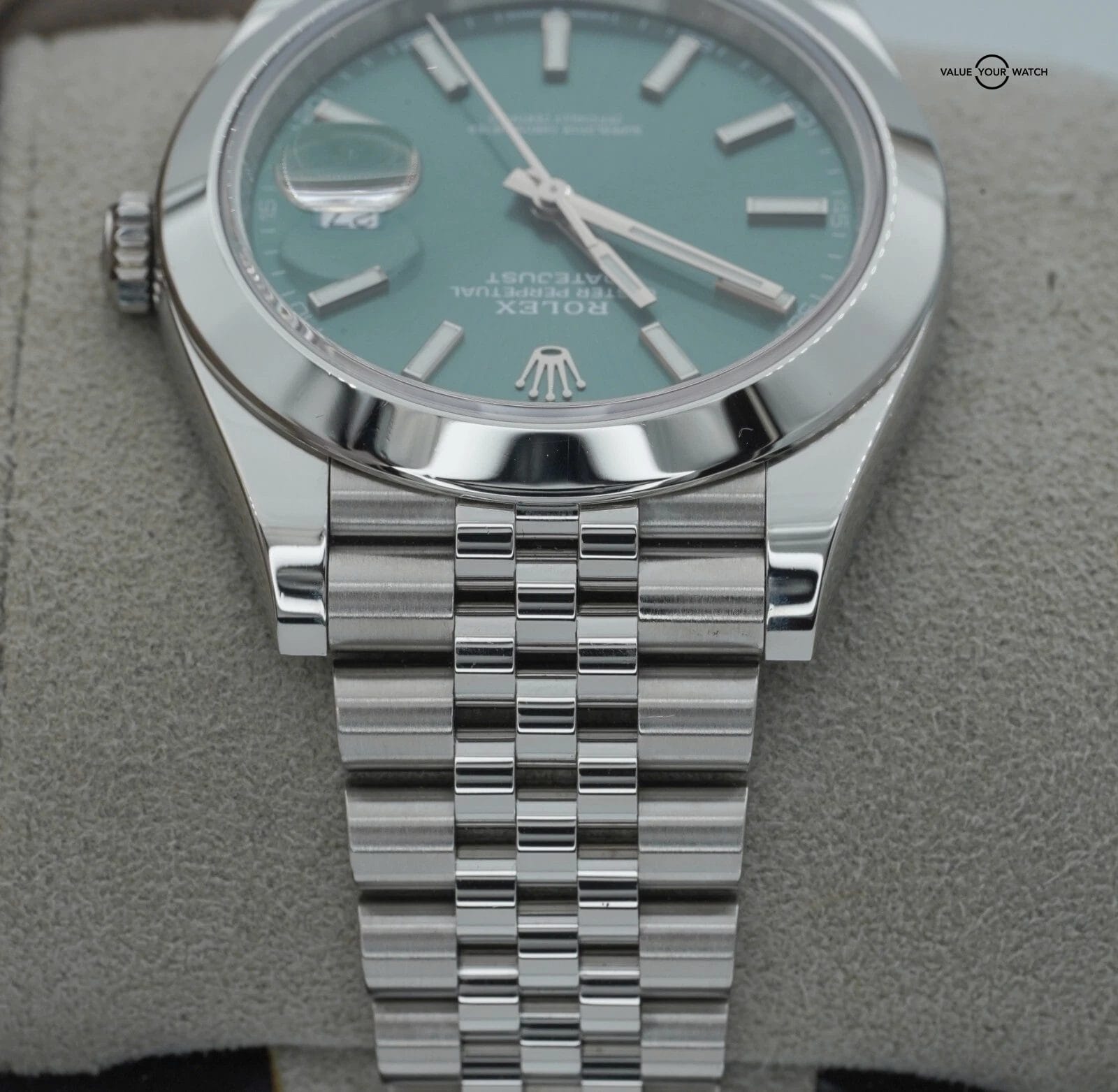 Rolex Datejust 41 126300 Jubilee Mint Green Stick Dial BOXES/PAPERS! - Image 11