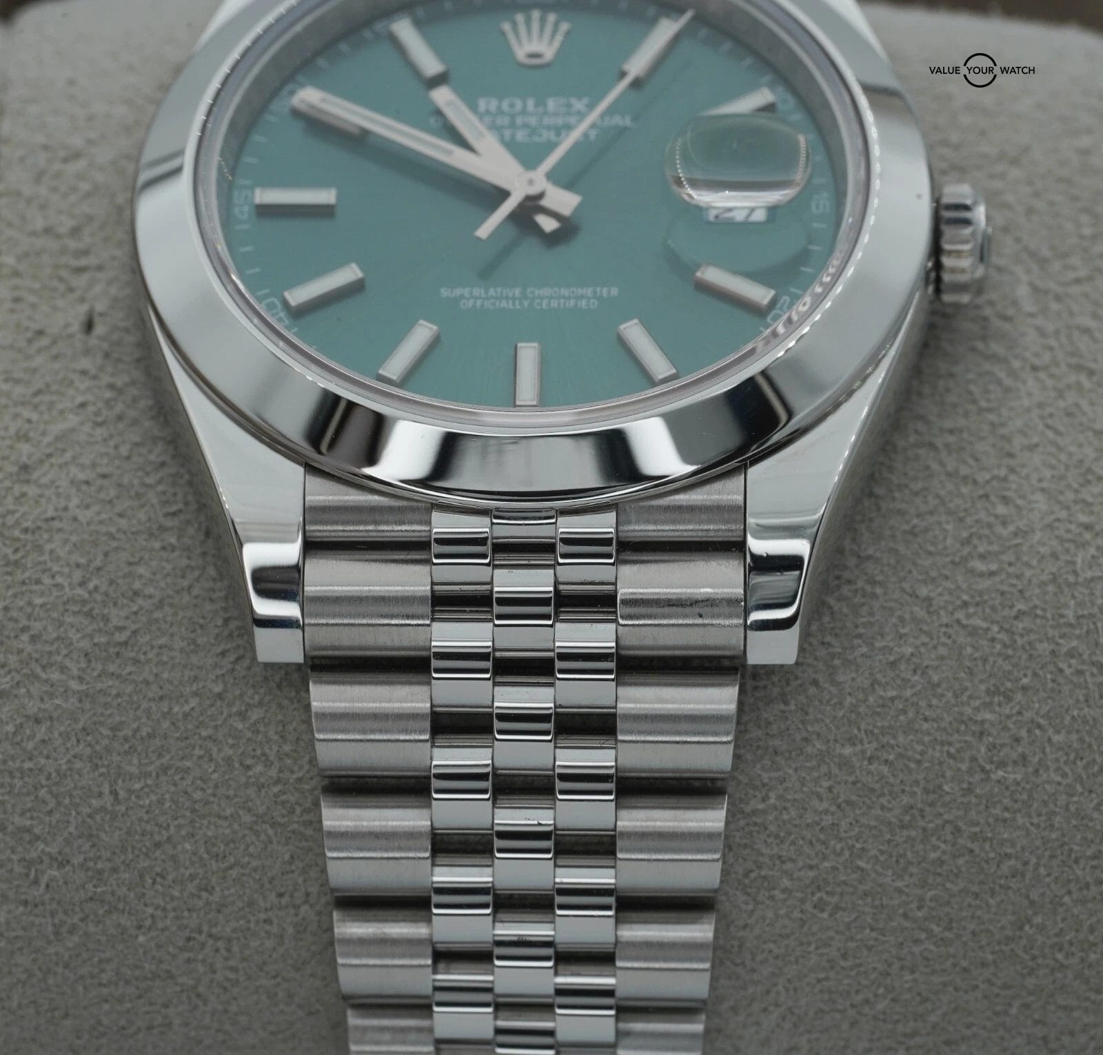 Rolex Datejust 41 126300 Jubilee Mint Green Stick Dial BOXES/PAPERS! - Image 12