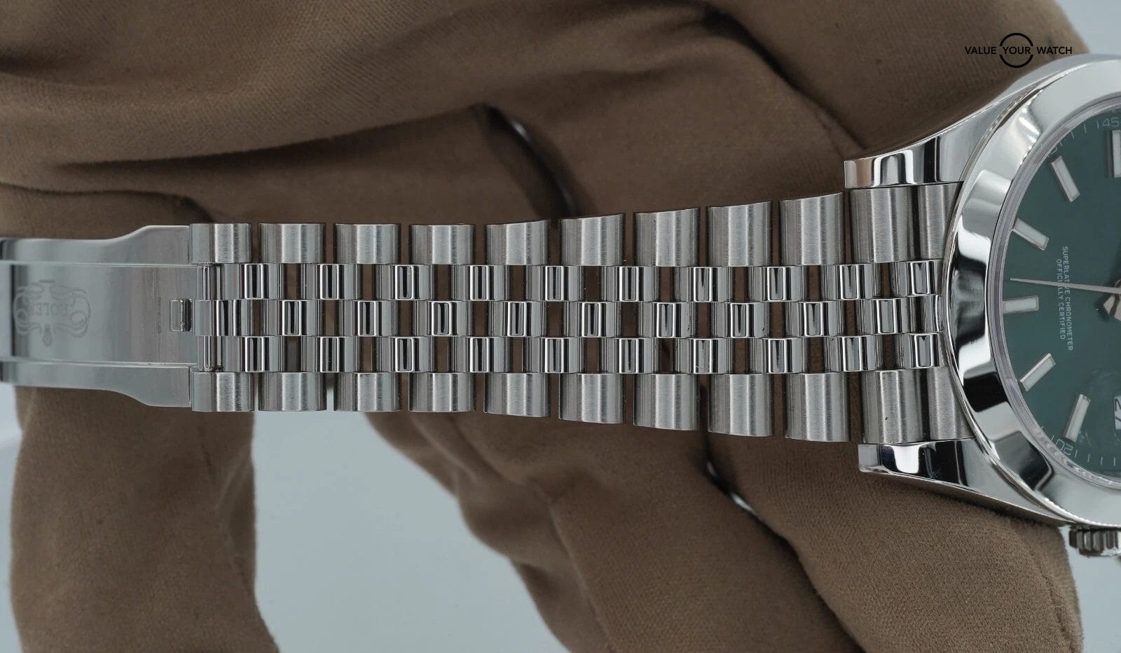 Rolex Datejust 41 126300 Jubilee Mint Green Stick Dial BOXES/PAPERS! - Image 13