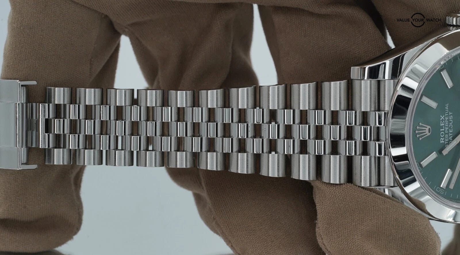 Rolex Datejust 41 126300 Jubilee Mint Green Stick Dial BOXES/PAPERS! - Image 15