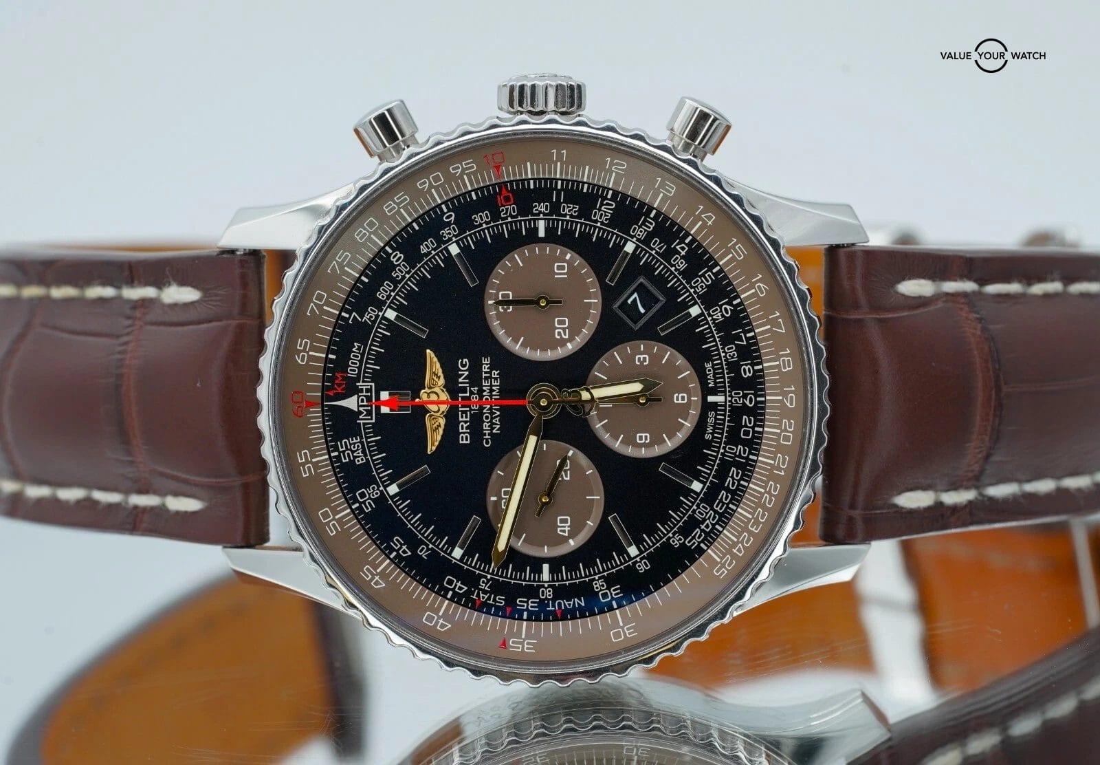Breitling Navitimer 01 Brown Black Dial Limited Edition 46mm BOXES/PAPERS! - Image 17