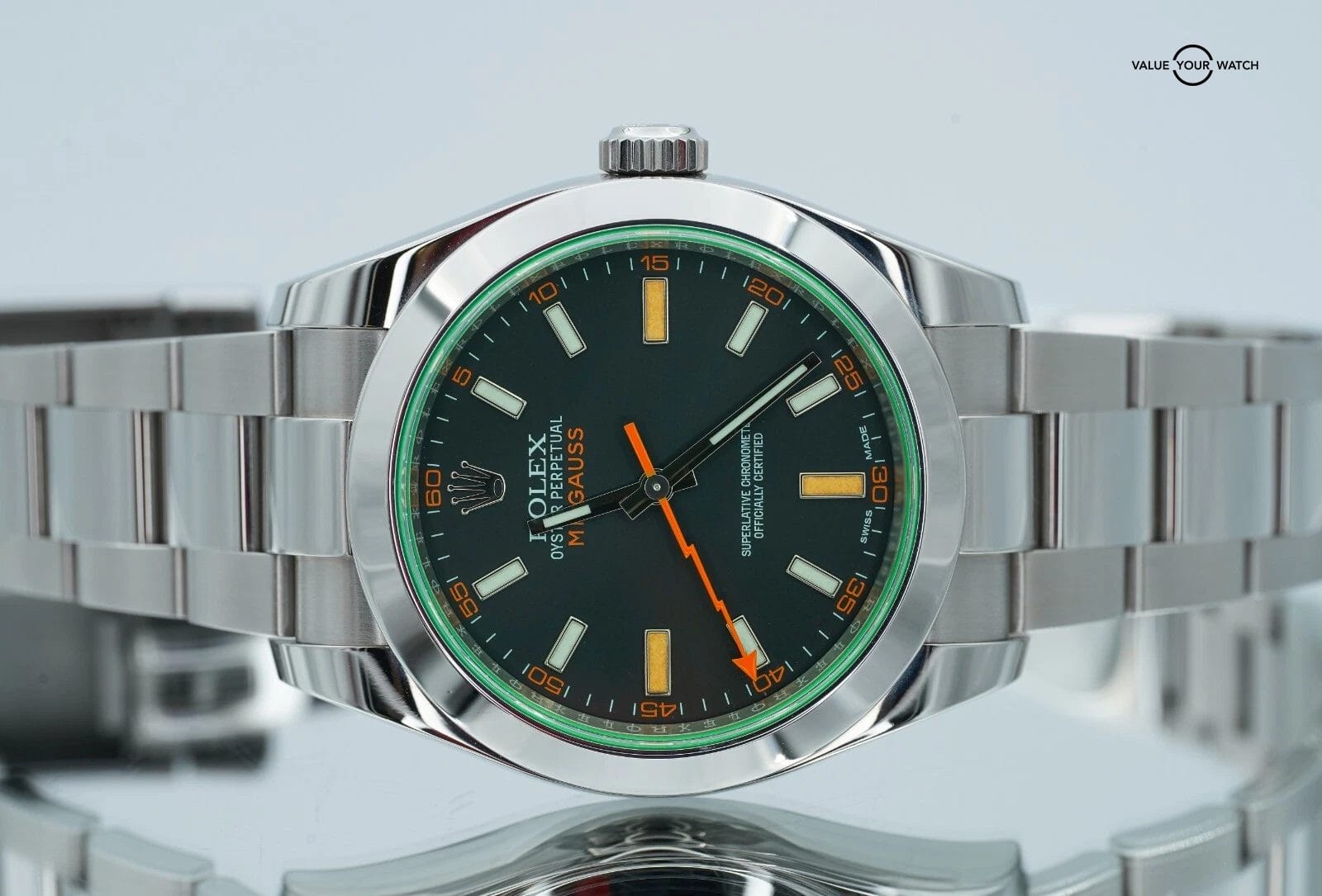 2018 Rolex Milgauss 116400GV 40mm Black Dial Stainless Steel BOX/PAPERS! - Image 16