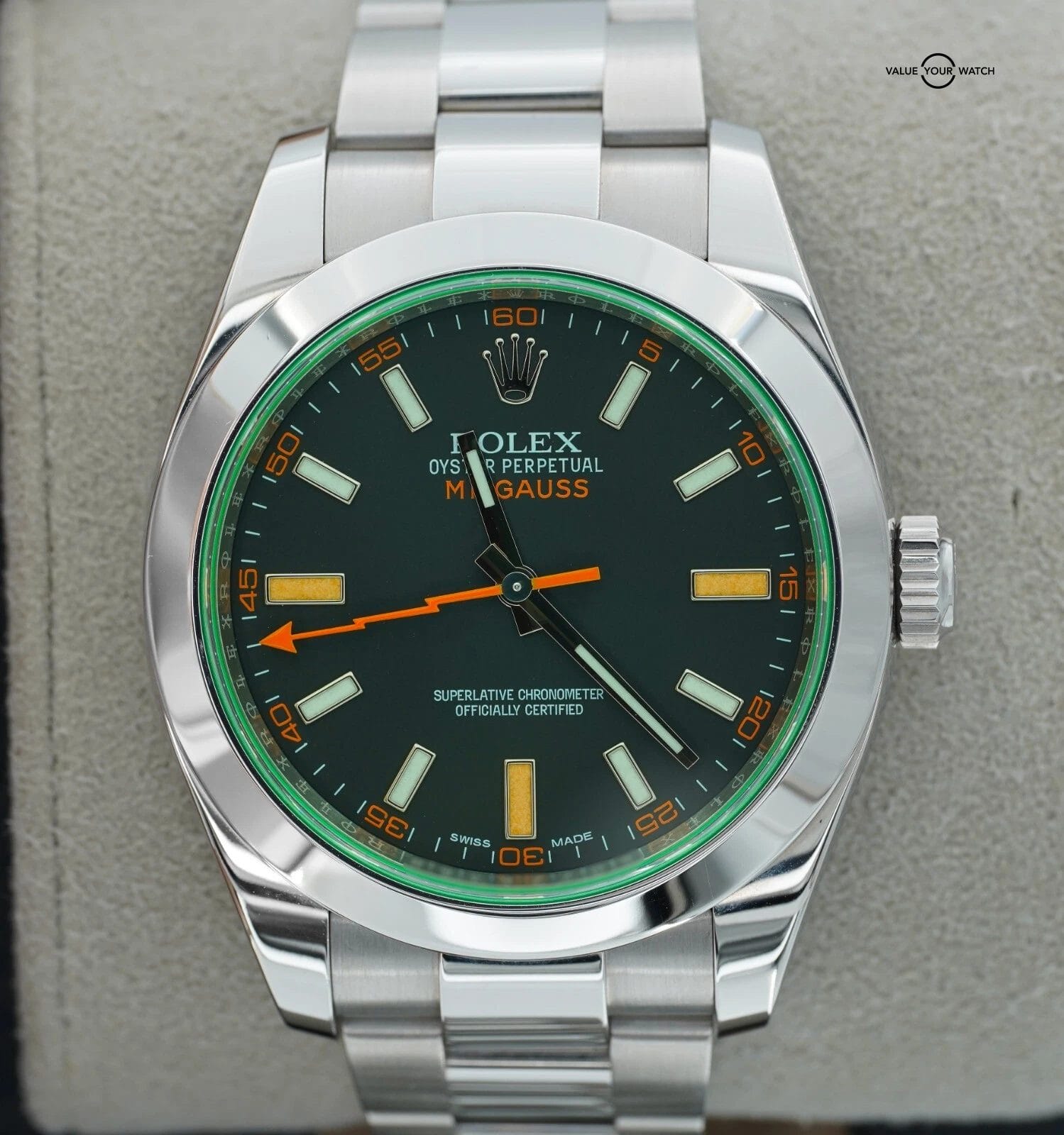 2018 Rolex Milgauss 116400GV 40mm Black Dial Stainless Steel BOX/PAPERS! - Image 17