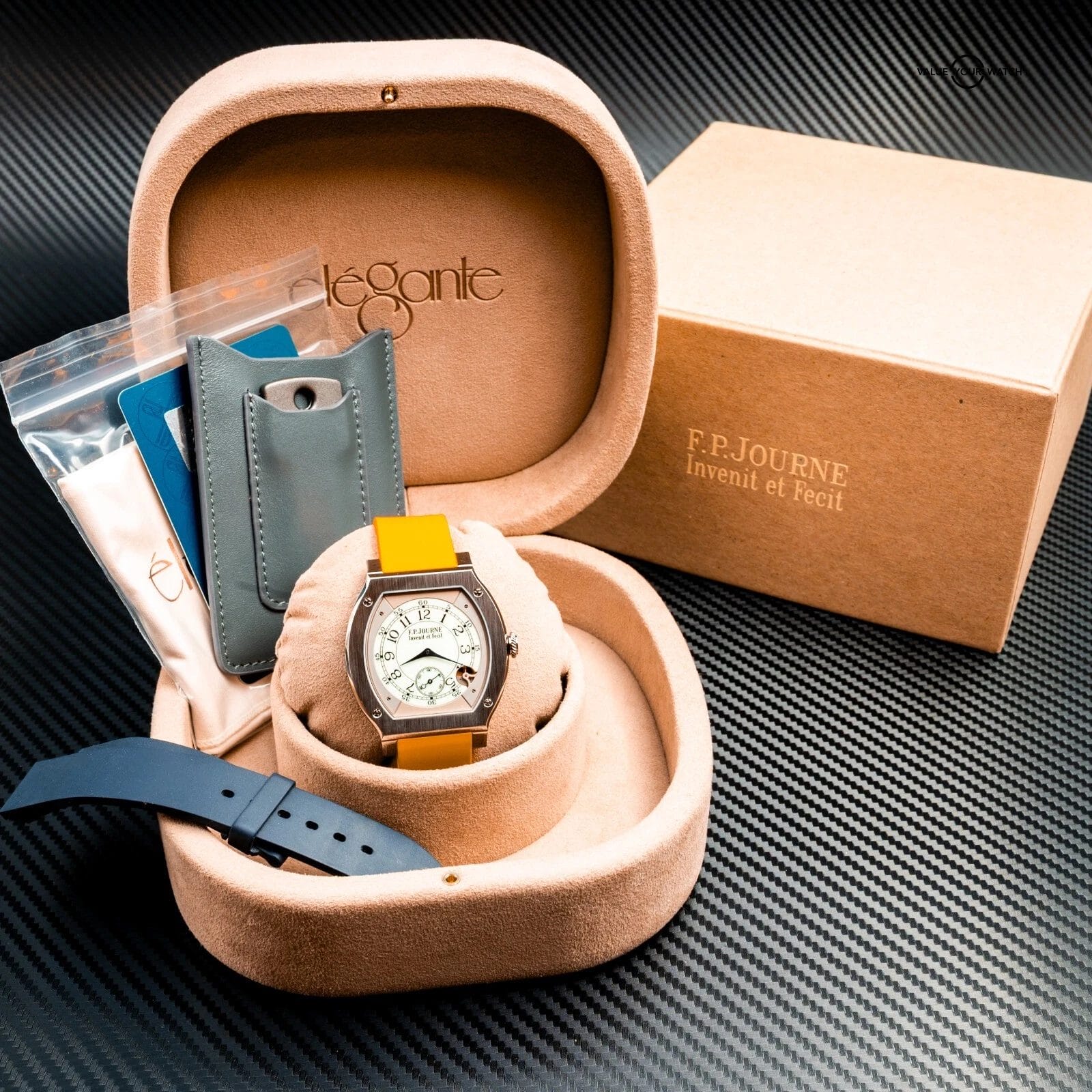 2016 F.P. Journe Élégante 48 Titanium Luminescent White Dial - Image 11