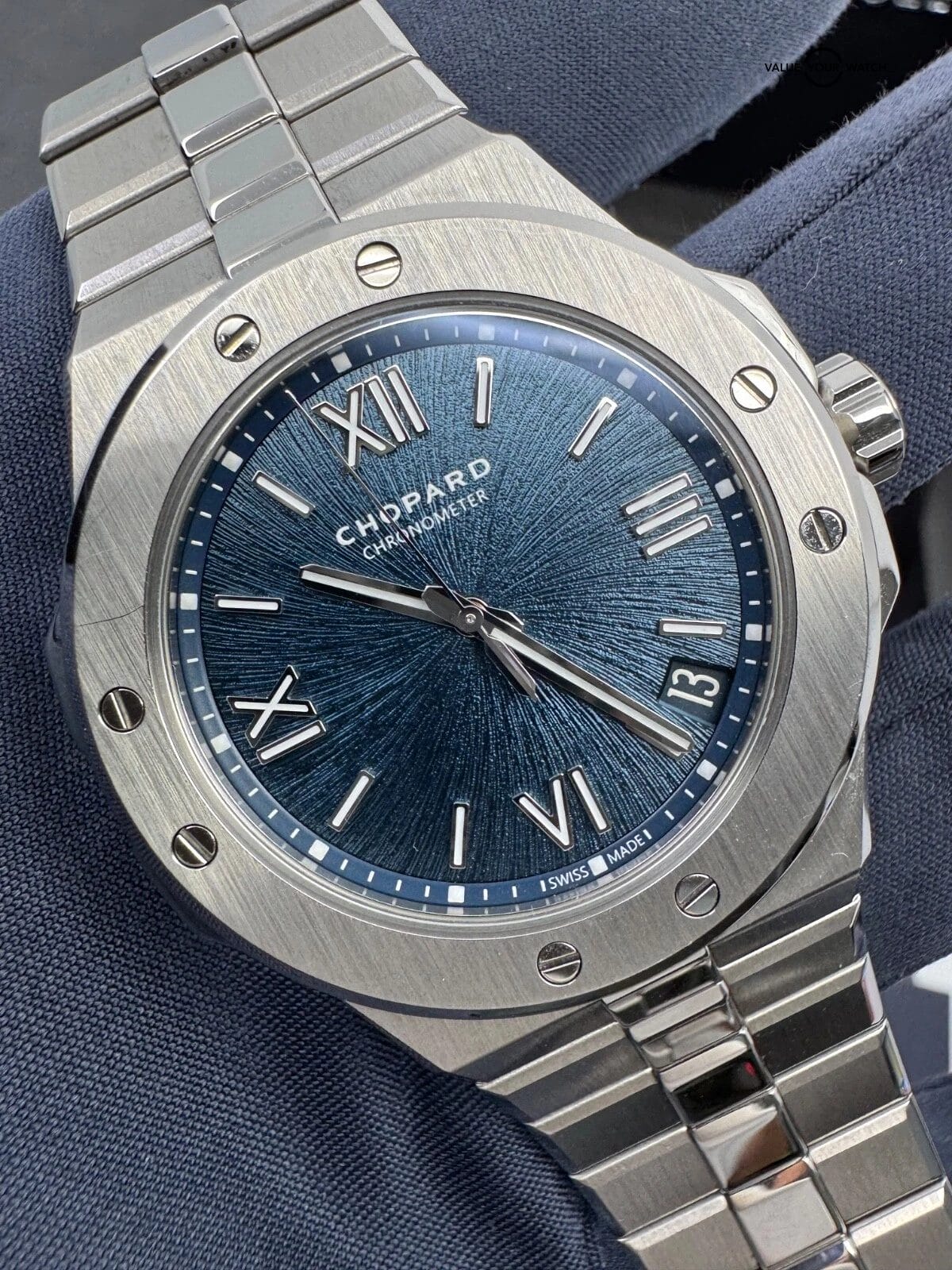 2019 Box Papers 41mm Blue Dial Chopard Alpine Eagle Large 298600-3001