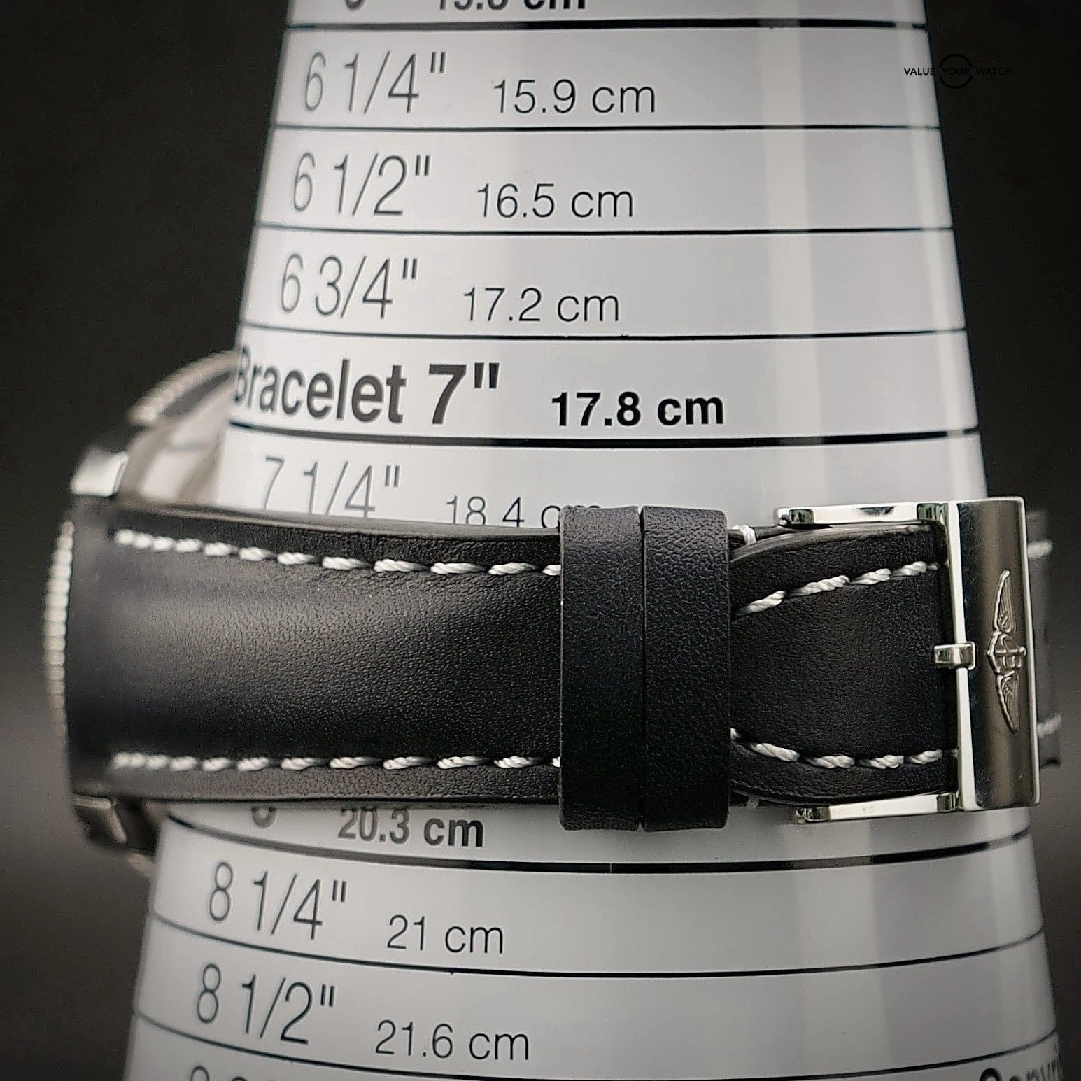 BREITLING SUPEROCEAN HERITAGE 46mm Chrono U13320 18k GOLD Black Dial Extra Strap - Image 2