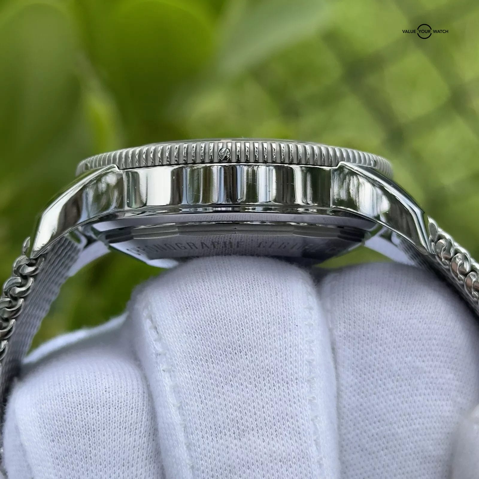 BREITLING SUPEROCEAN HERITAGE 46mm Chrono U13320 18k GOLD Black Dial Extra Strap - Image 8