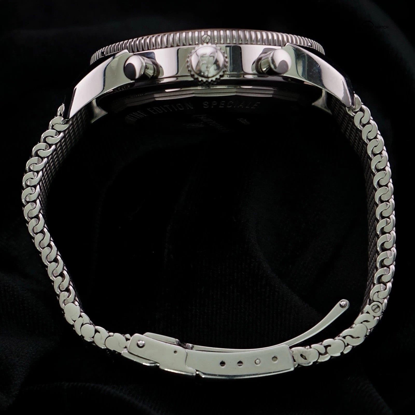 BREITLING SUPEROCEAN HERITAGE 46mm Chrono U13320 18k GOLD Black Dial Extra Strap - Image 14