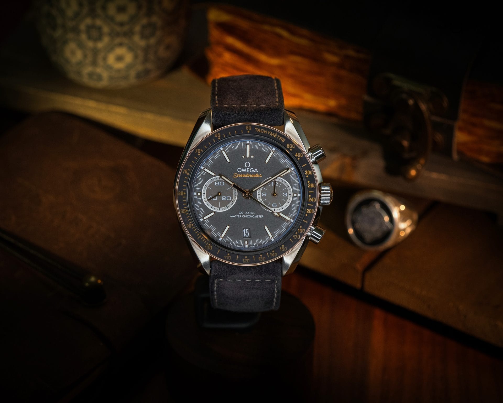 Omega Speedmaster Racing Chronograph 2-Tone Grey Dial – 329.23.44.51.06.001 - Image 3