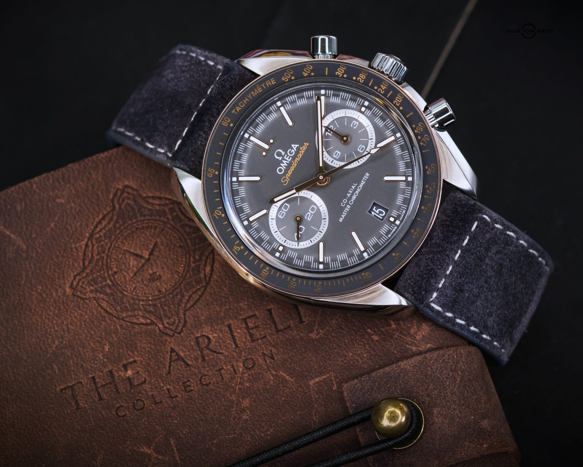 Omega Speedmaster Racing Chronograph 2-Tone Grey Dial – 329.23.44.51.06.001 - Image 9