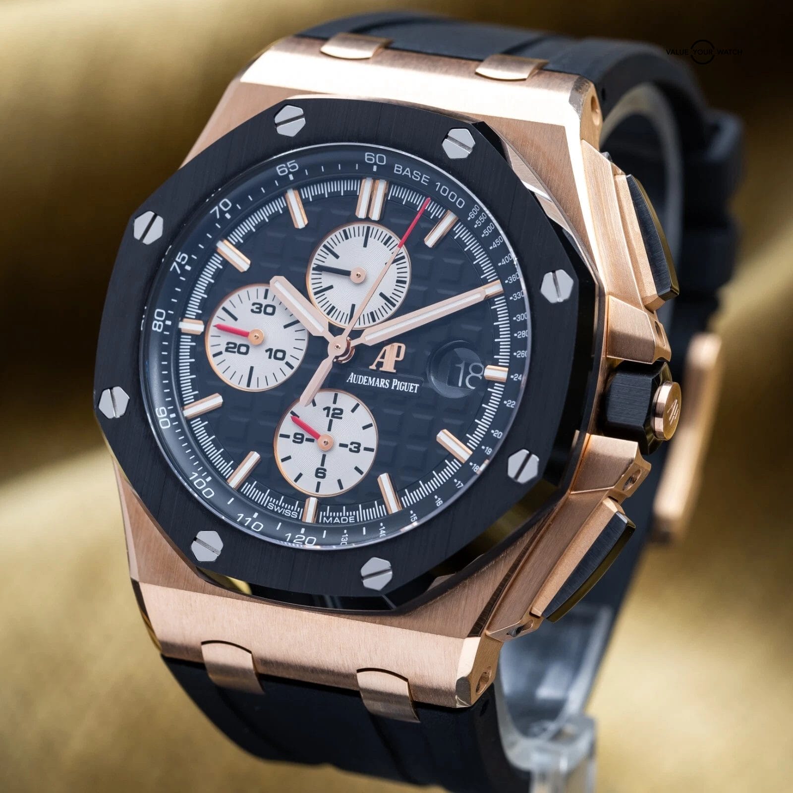 Audemars Piguet Royal Oak Offshore Chronograph 44mm Rose Gold 26401RO Full Set