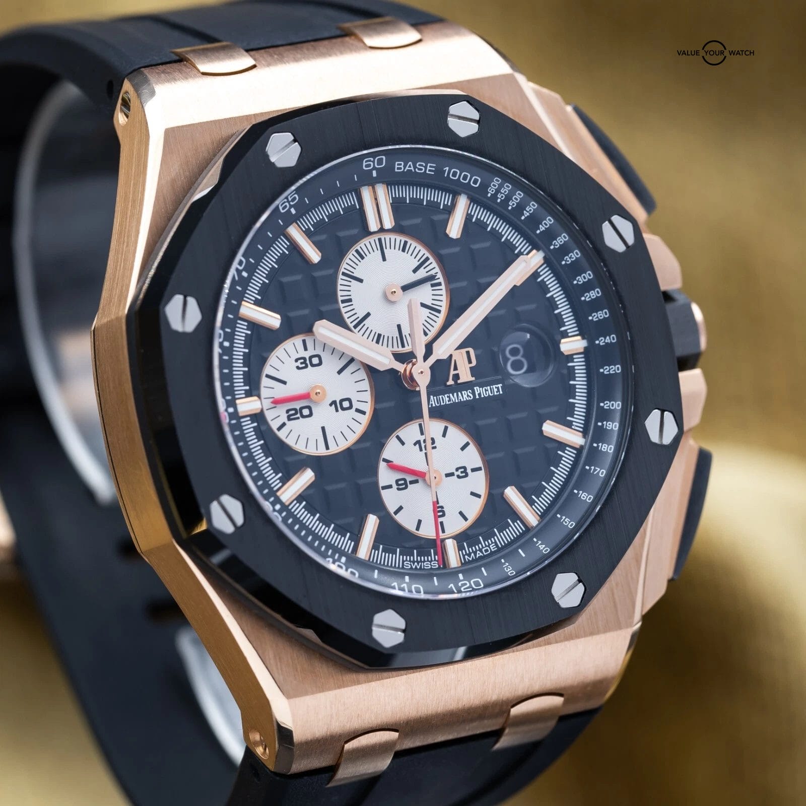 Audemars Piguet Royal Oak Offshore Chronograph 44mm Rose Gold 26401RO Full Set - Image 4
