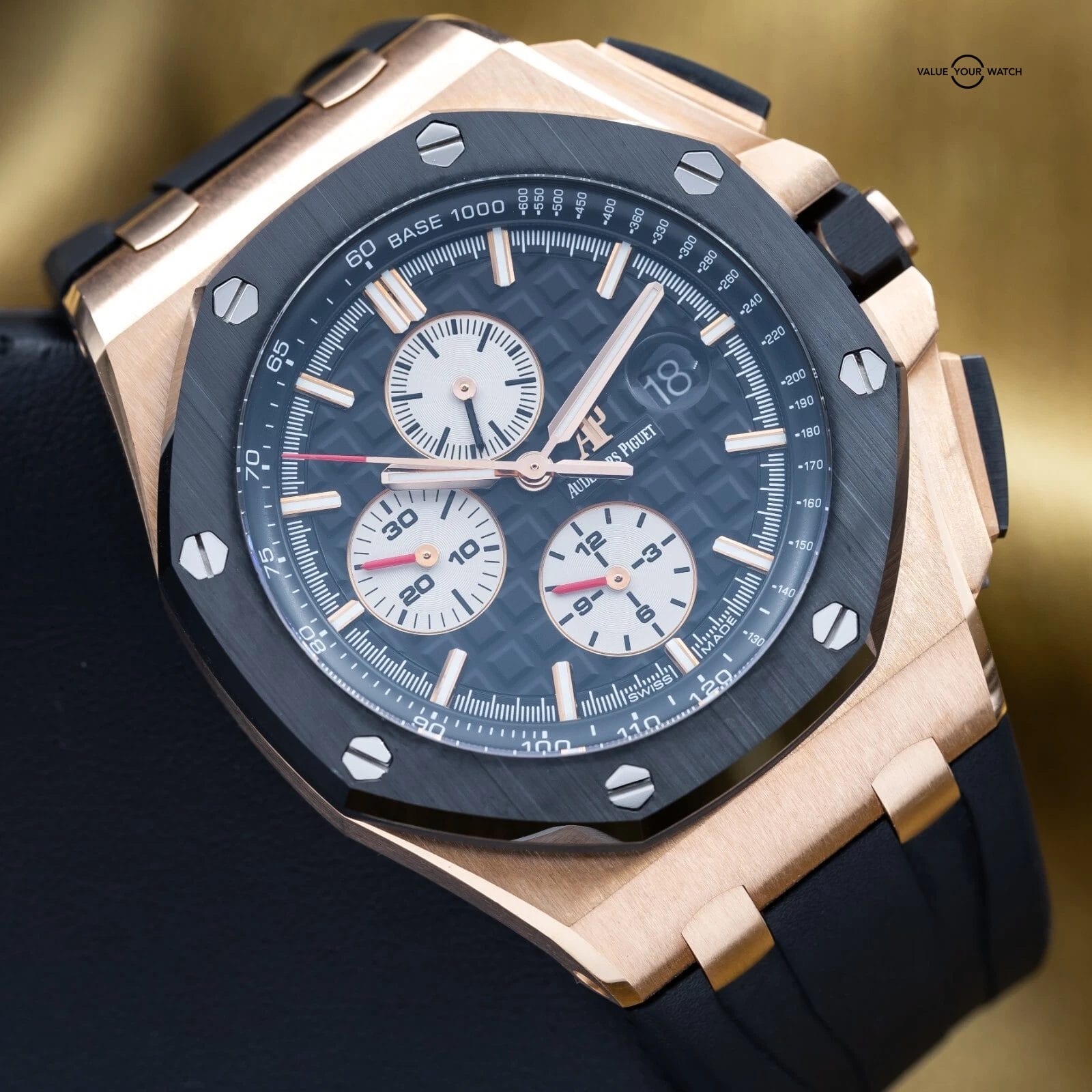 Audemars Piguet Royal Oak Offshore Chronograph 44mm Rose Gold 26401RO Full Set - Image 5