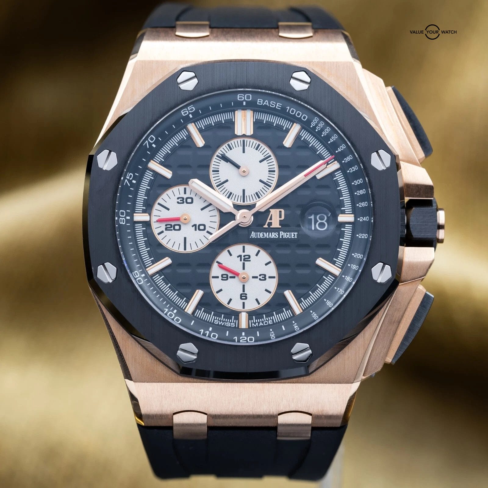 Audemars Piguet Royal Oak Offshore Chronograph 44mm Rose Gold 26401RO Full Set - Image 6