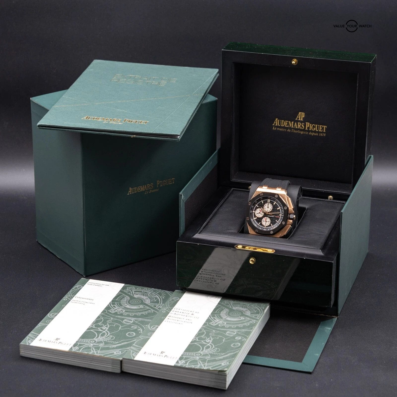 Audemars Piguet Royal Oak Offshore Chronograph 44mm Rose Gold 26401RO Full Set - Image 9