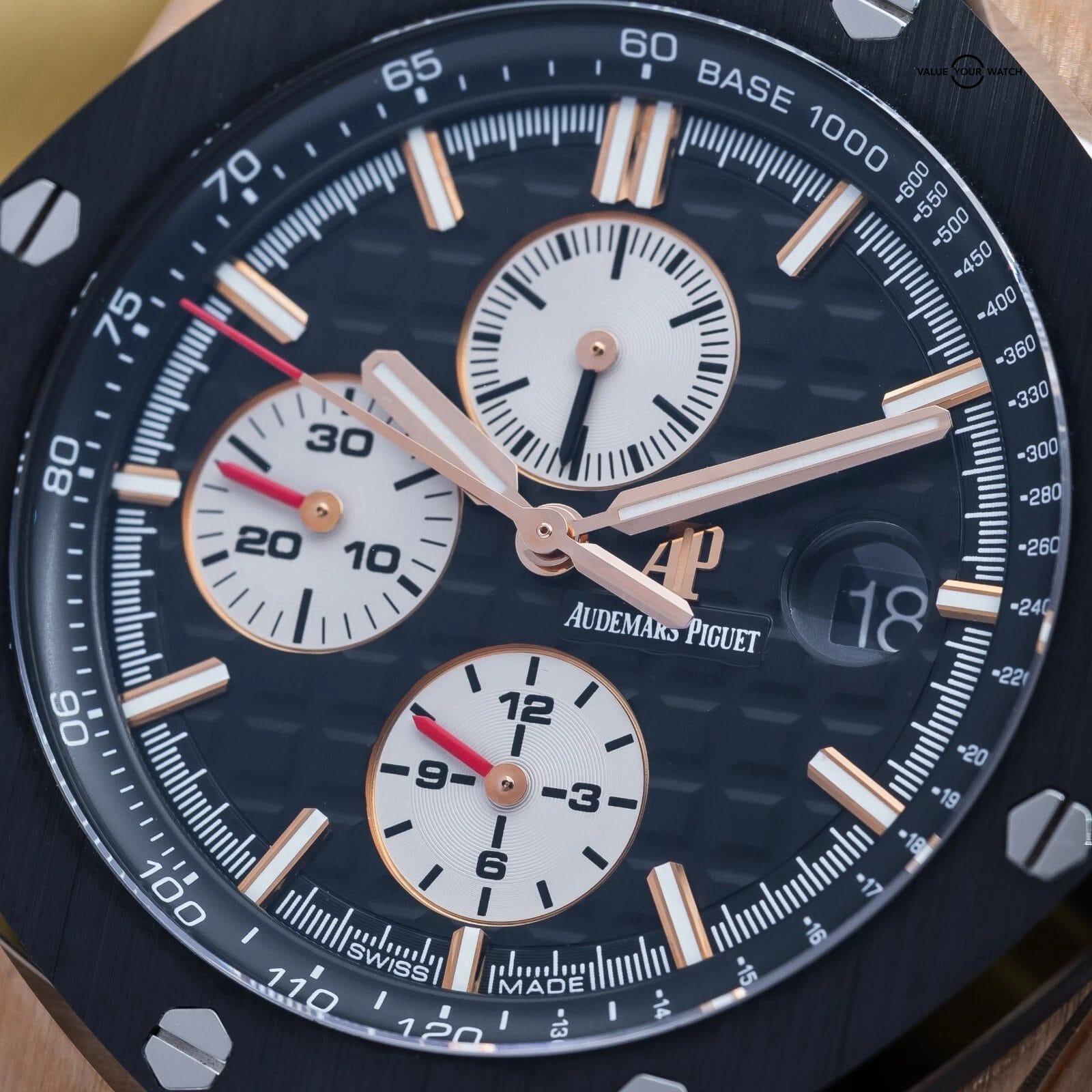 Audemars Piguet Royal Oak Offshore Chronograph 44mm Rose Gold 26401RO Full Set - Image 10