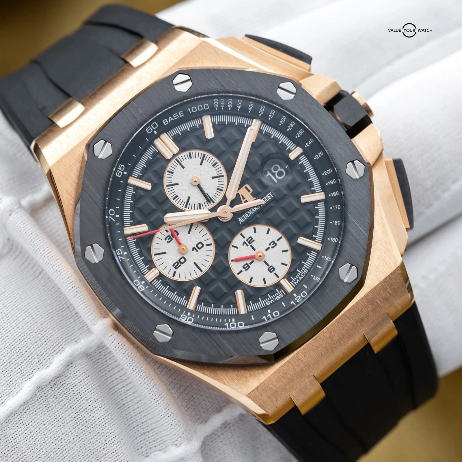 Audemars Piguet Royal Oak Offshore Chronograph 44mm Rose Gold 26401RO Full Set - Image 13