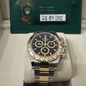 Rolex Daytona 126503 4/28/05 warranty card unworn