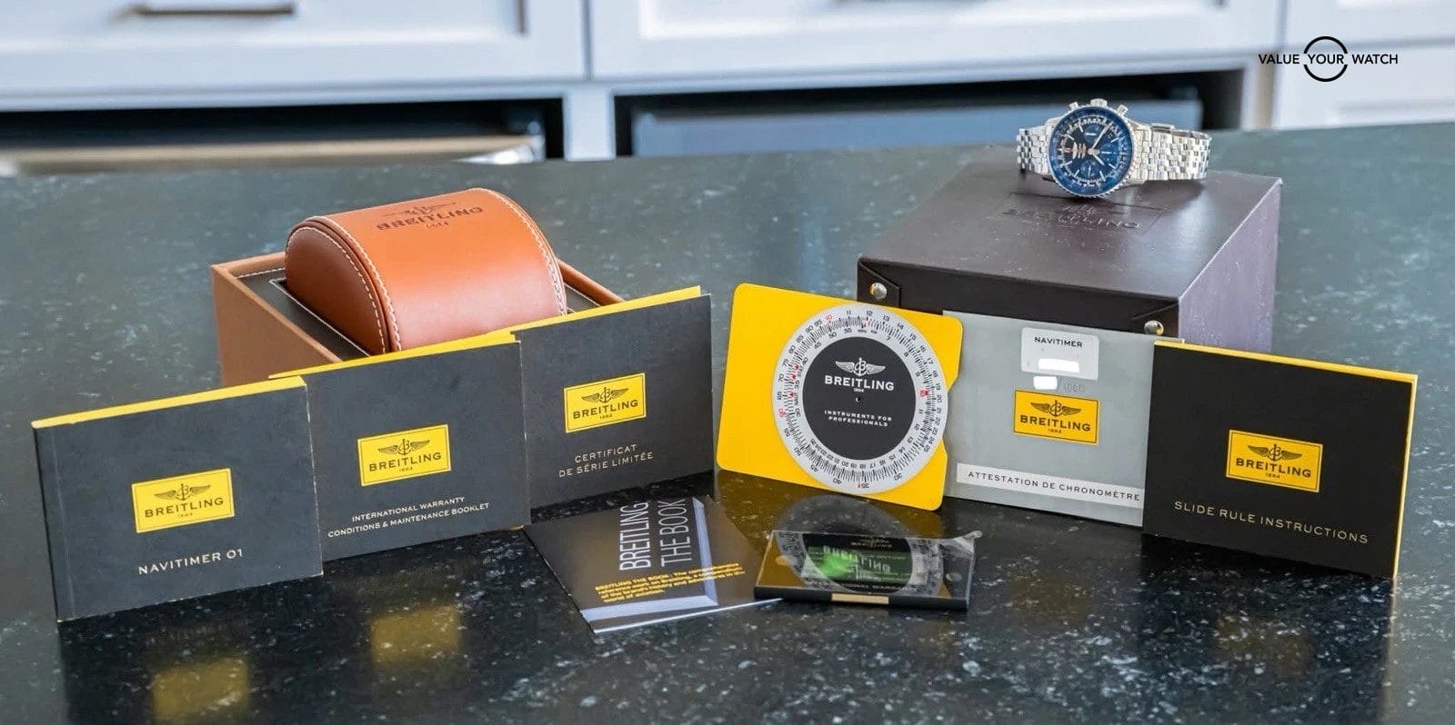 Breitling Navitimer 01 Blue Edition Limited of 1000 Blue Eye Black Dial AB0121 - Image 3